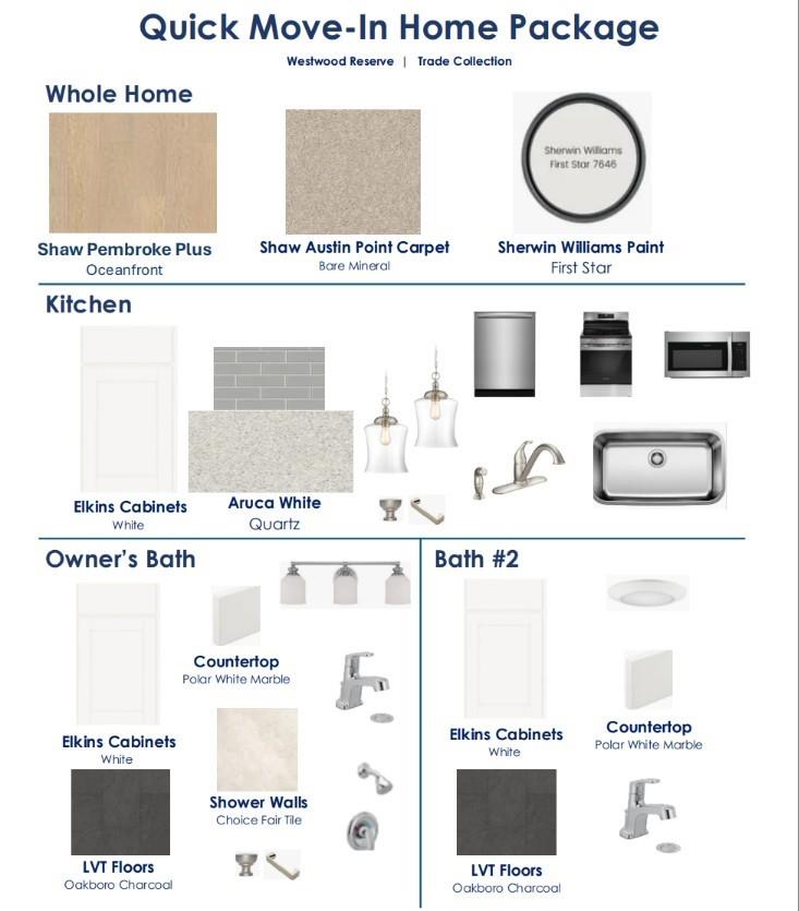 Trade Design Package Selected for 6063 White Aster Lane - 6063 White Aster Lane, Charlotte