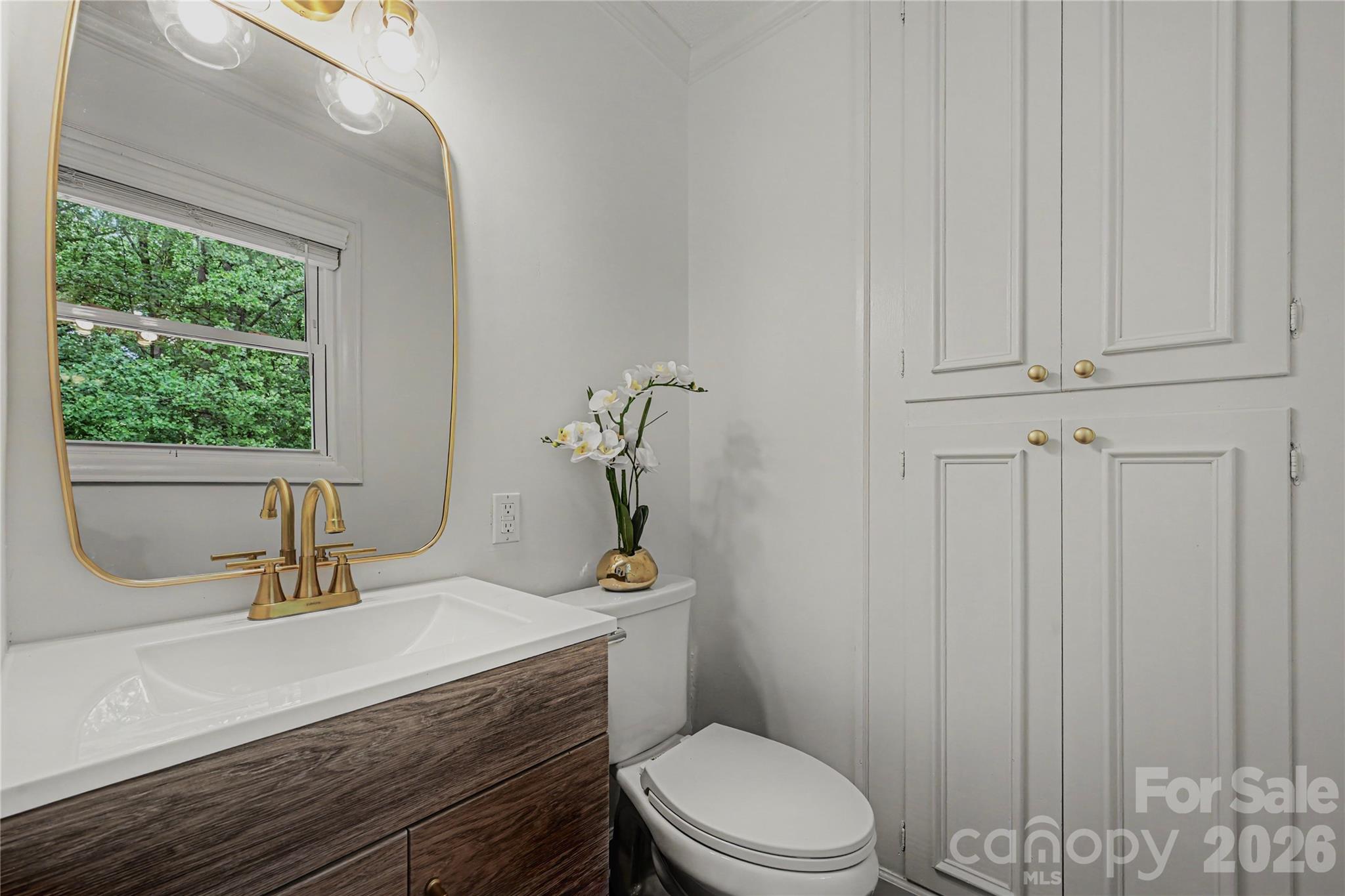 Primary Bathroom with built-in storage - 716 Grandview Drive NE, Concord