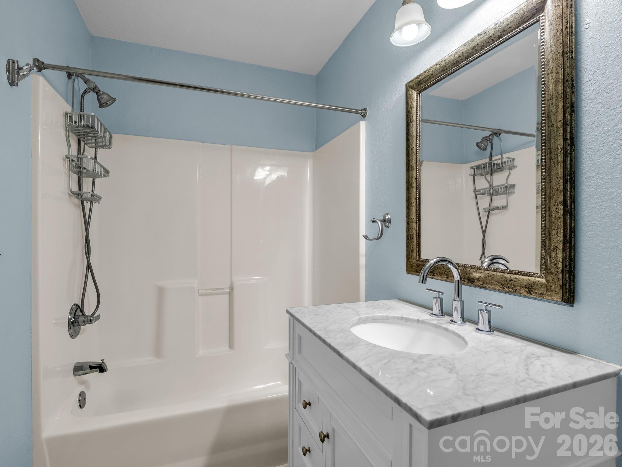 Guest bath, located main hallway - 35 Chastain Hill Road, Mills River