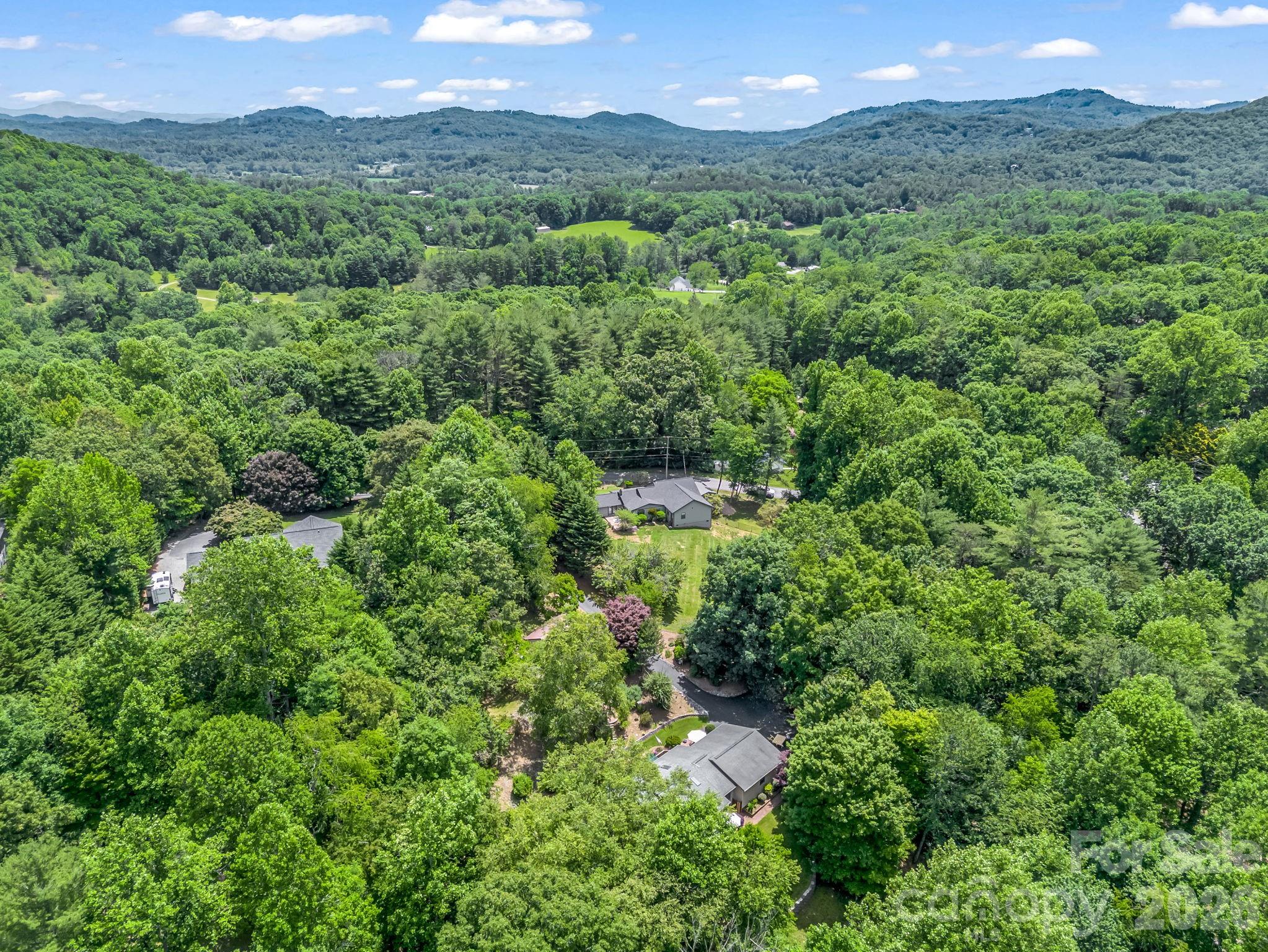 Aerial view of neighborhood - 35 Chastain Hill Road, Mills River
