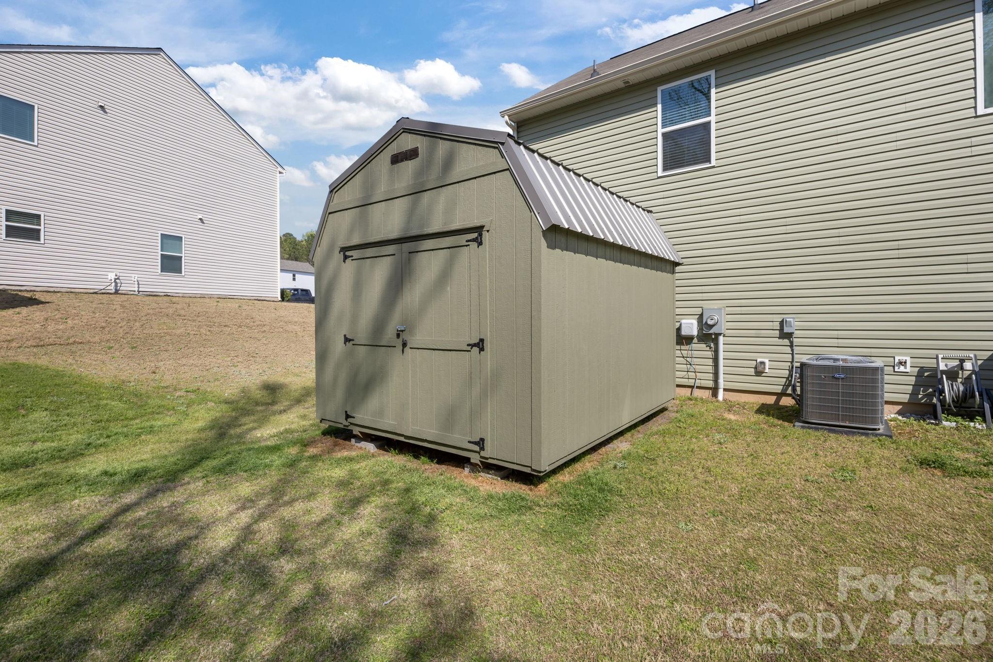 Shed remains! Great for your lawnmower, storage, etc - 813 Yorkshire Drive, Albemarle