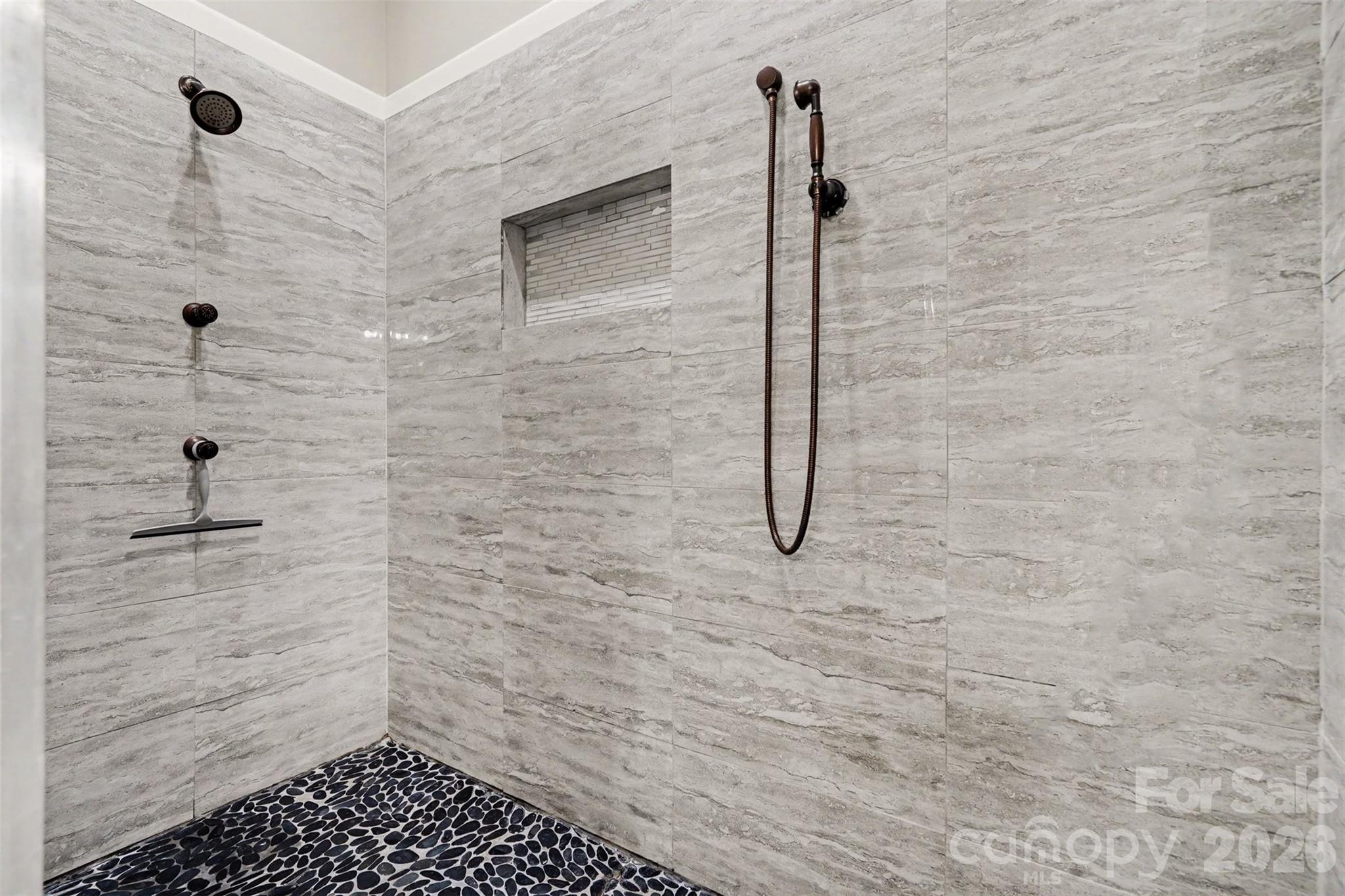 Master Shower Glass / Tile - 5129 Watermead Lane, Belmont