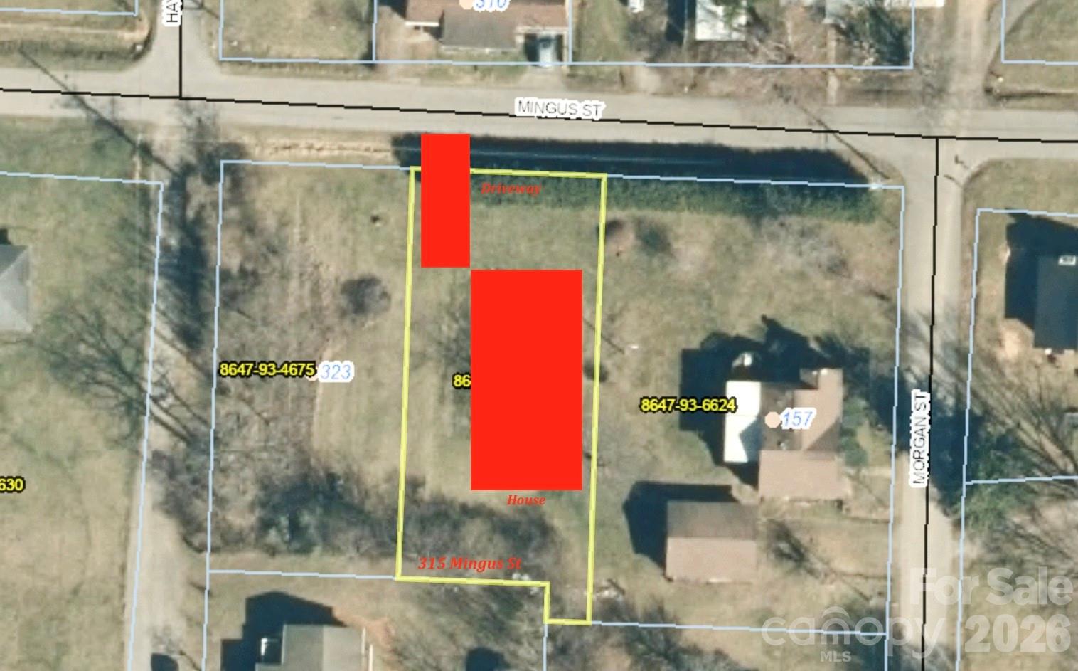 For illustration purposes only not an official site plan - 315 Mingus Street, Canton
