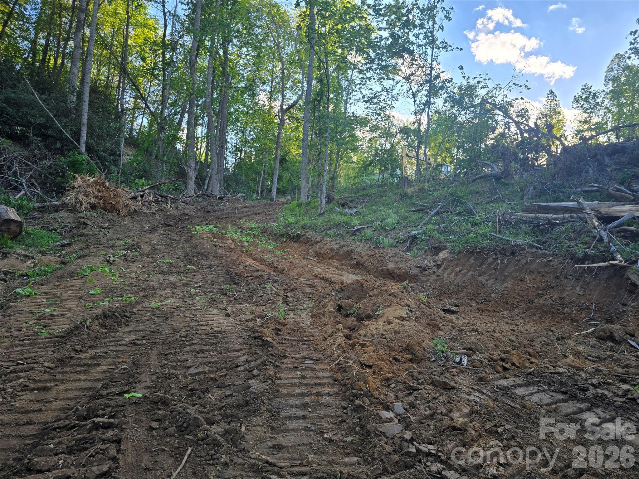 Road cut outs, multiple level homesites throughtout Parcel 2 and 3.  So many opportunities! - 1480 Davis Mountain Road, Hendersonville