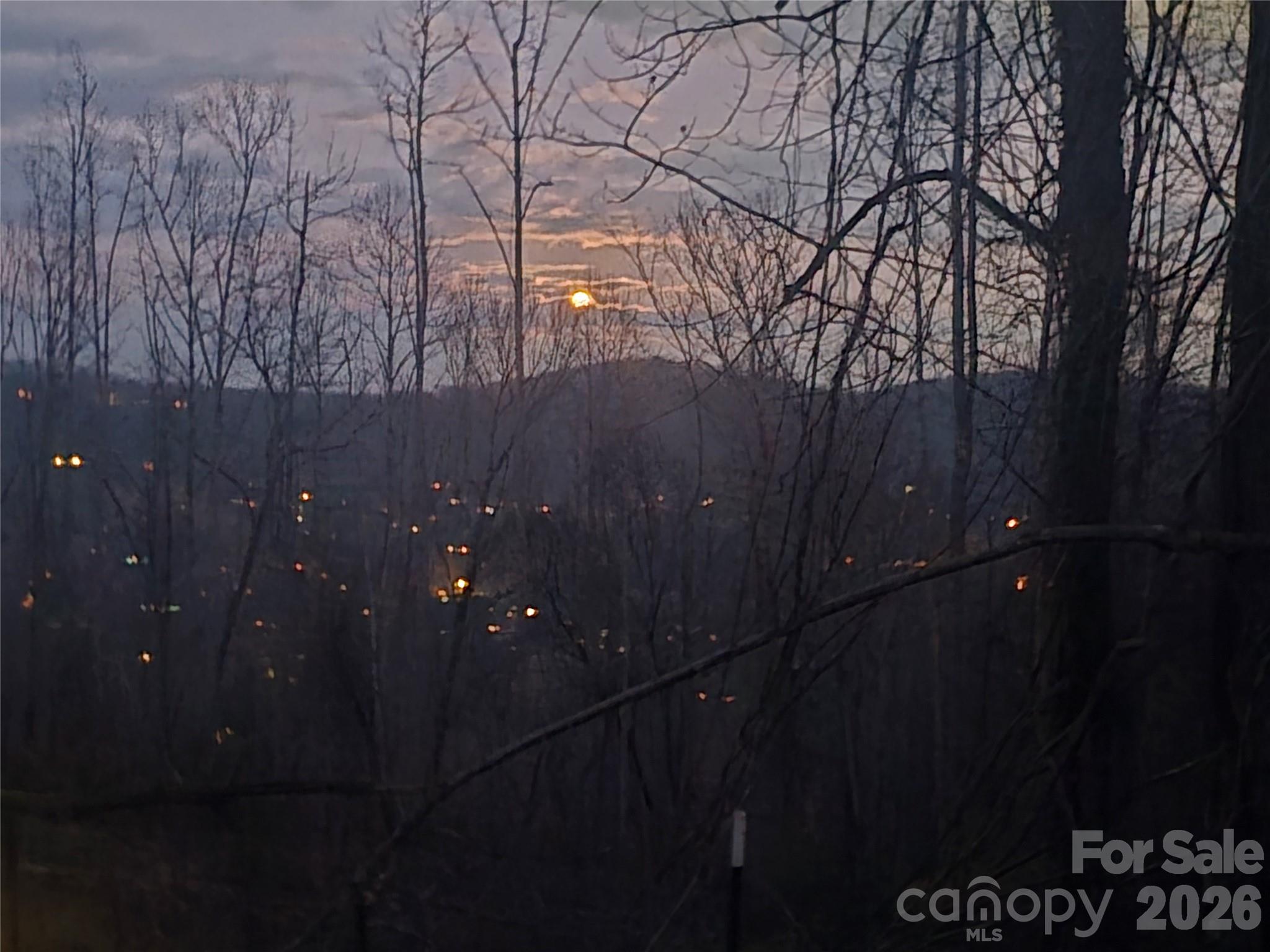 Night views -  Looking towards town of Hendersonville. - 1480 Davis Mountain Road, Hendersonville