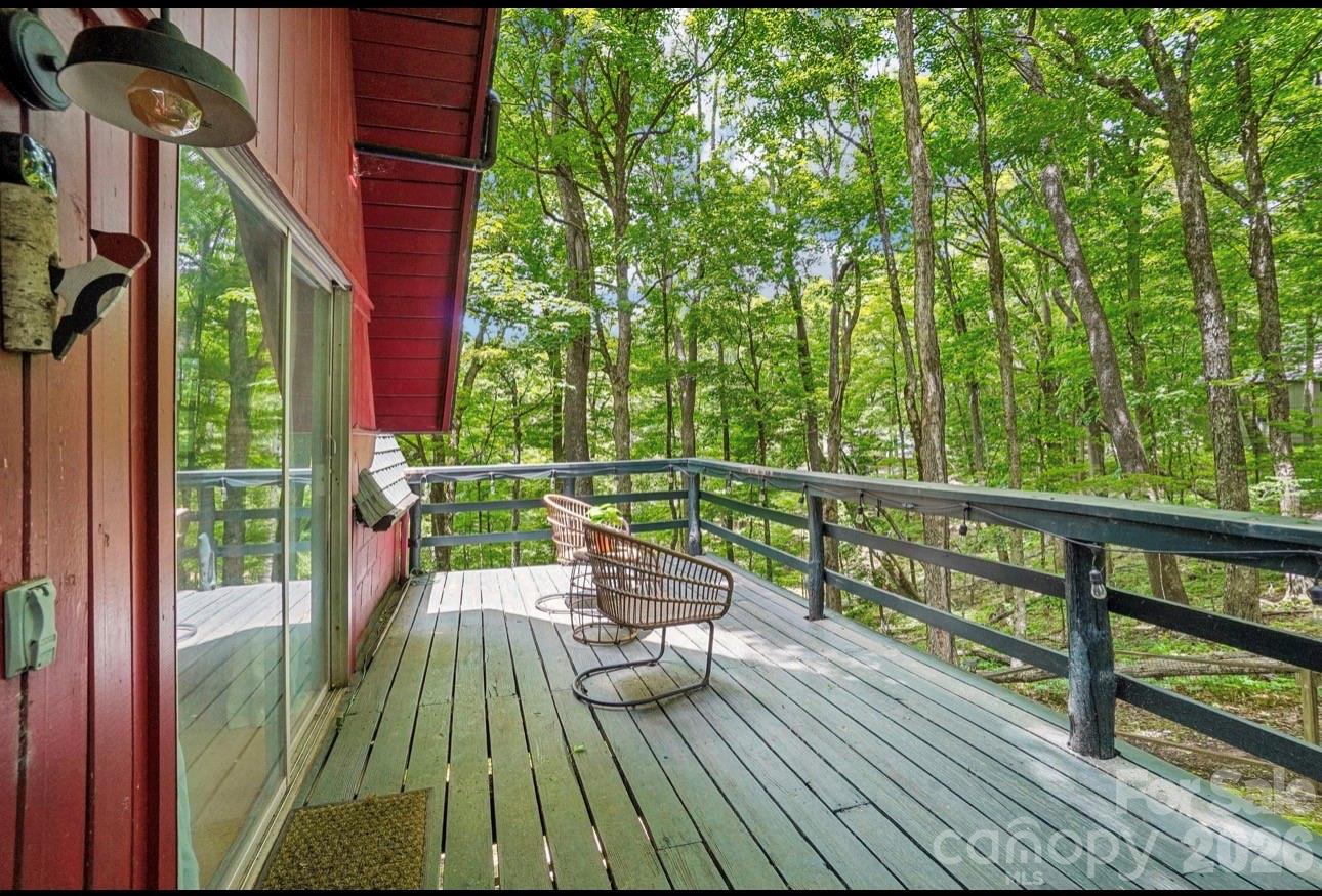 Side Deck w/Tree Canopy - 201 Hampton Gap Drive, Mars Hill