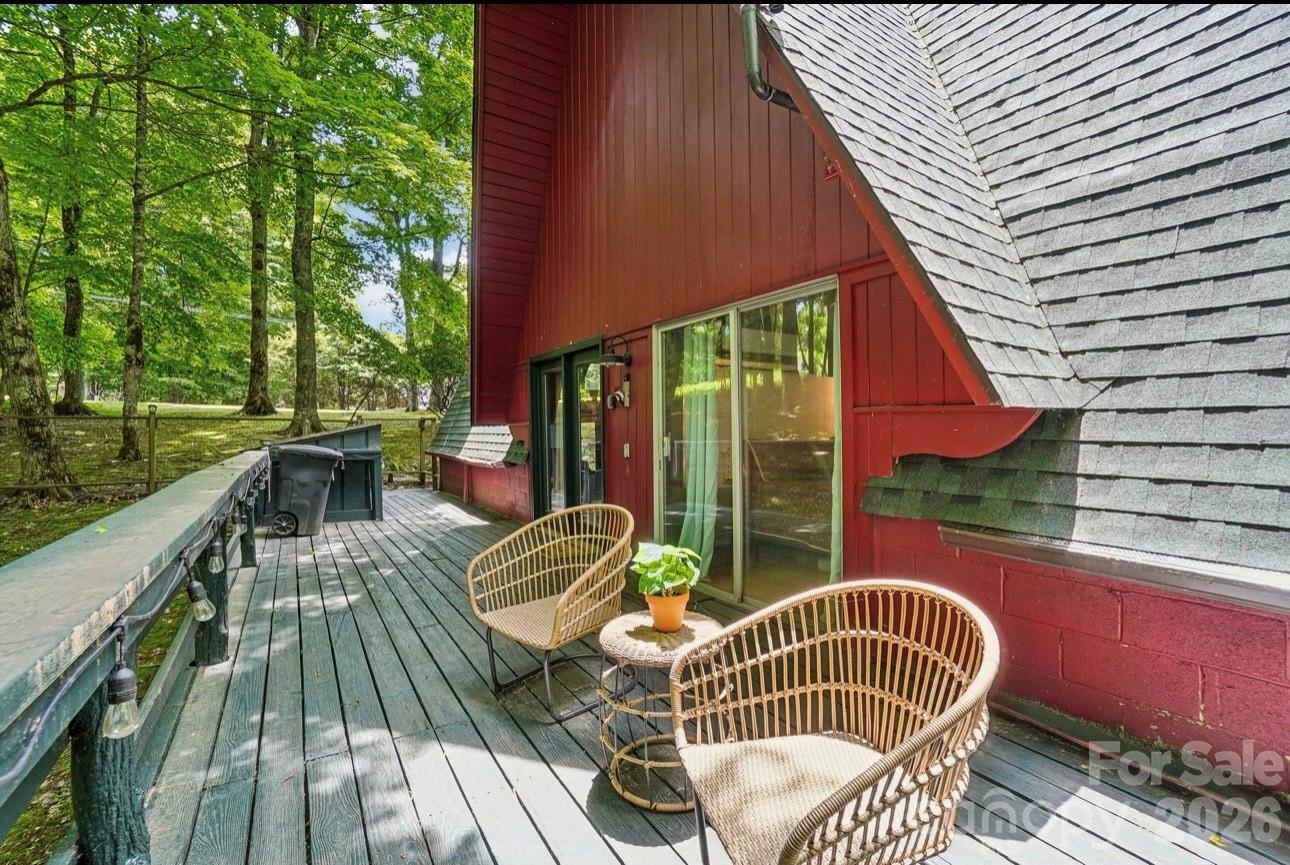 Side Deck w/Tree Canopy - 201 Hampton Gap Drive, Mars Hill