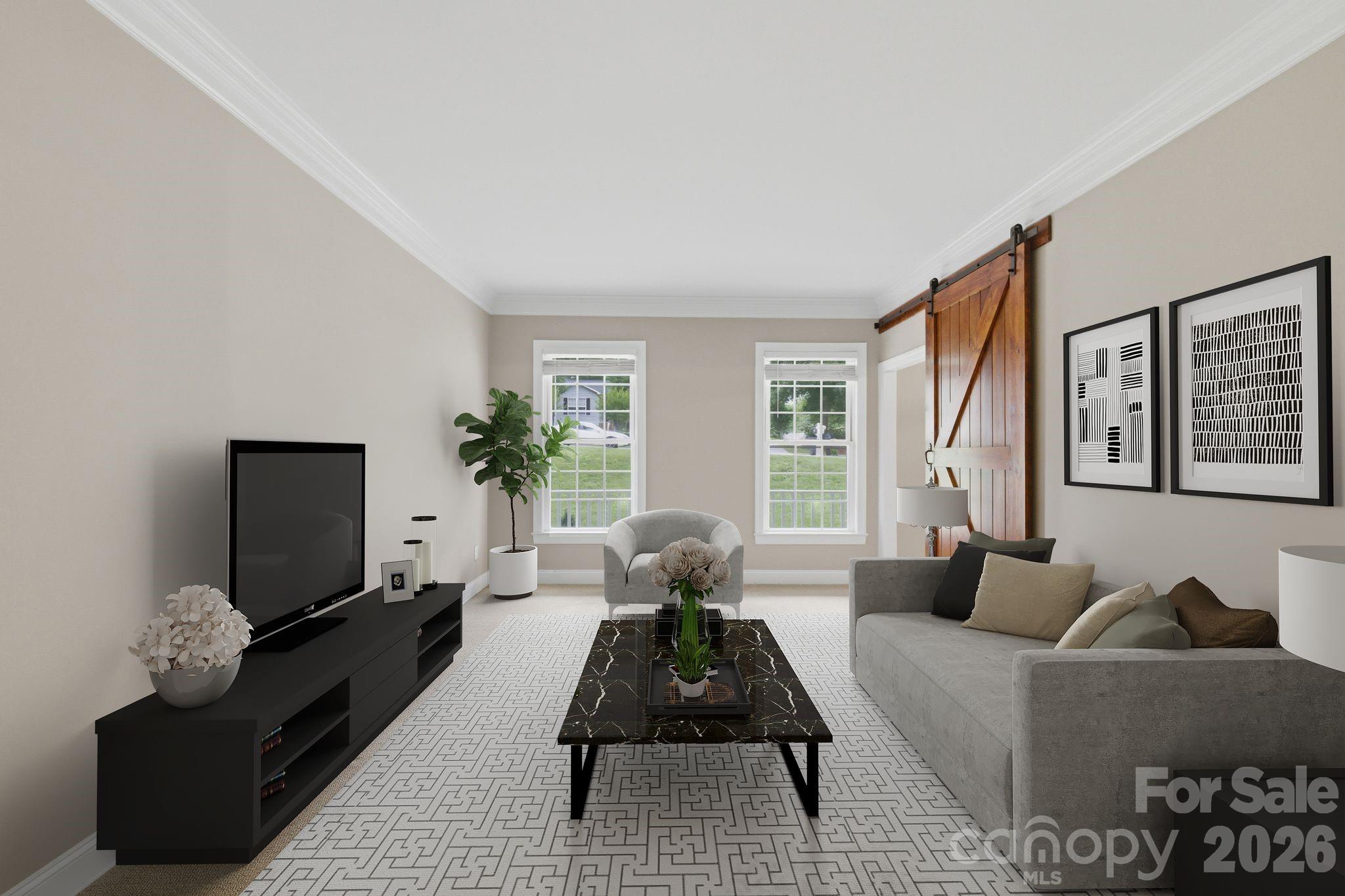 Virtually Staged - 190 Meadow Glen Drive, Troutman