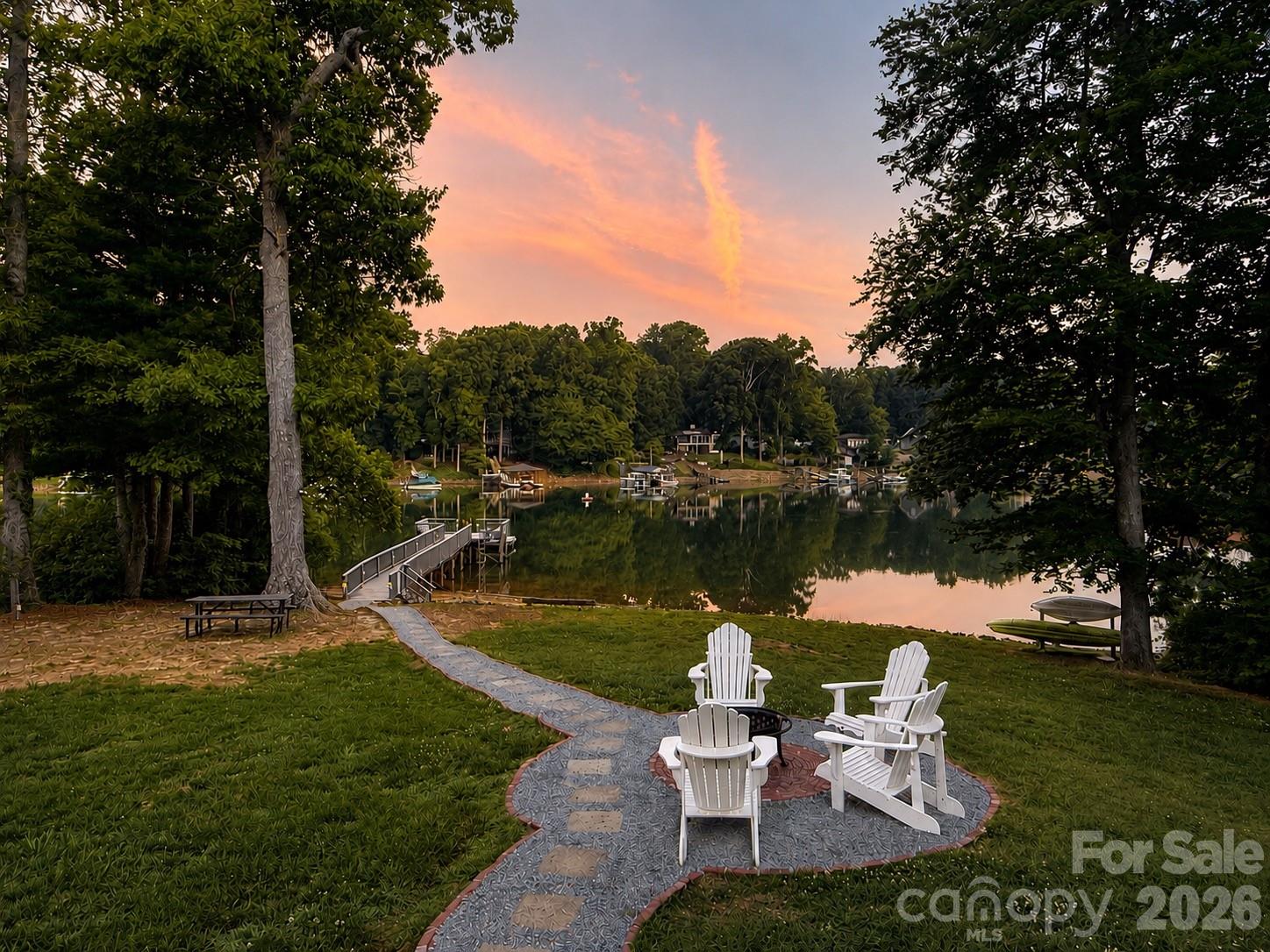 Stunning sunrise color! - 383 Sundown Road, Mooresville