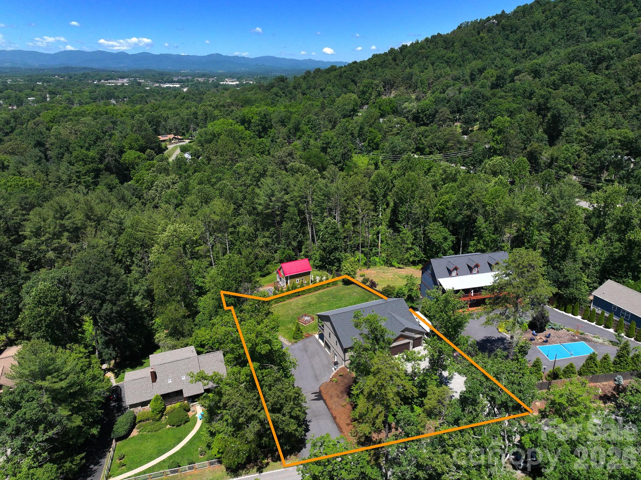 Approximate Lot lines for reference only - 156 Dogwood Drive, Weaverville