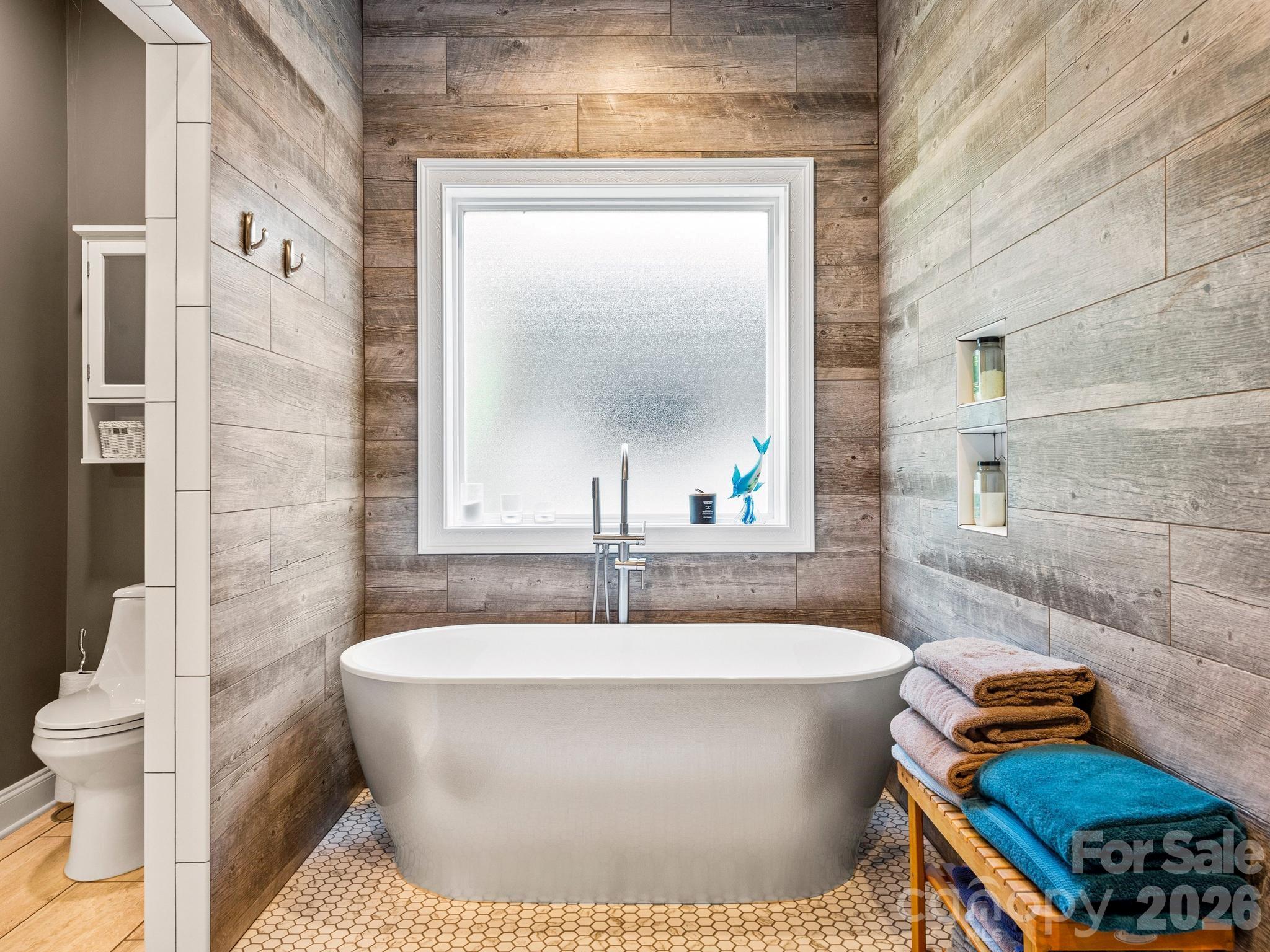 Spa-Inspired Wet Room - 156 Dogwood Drive, Weaverville