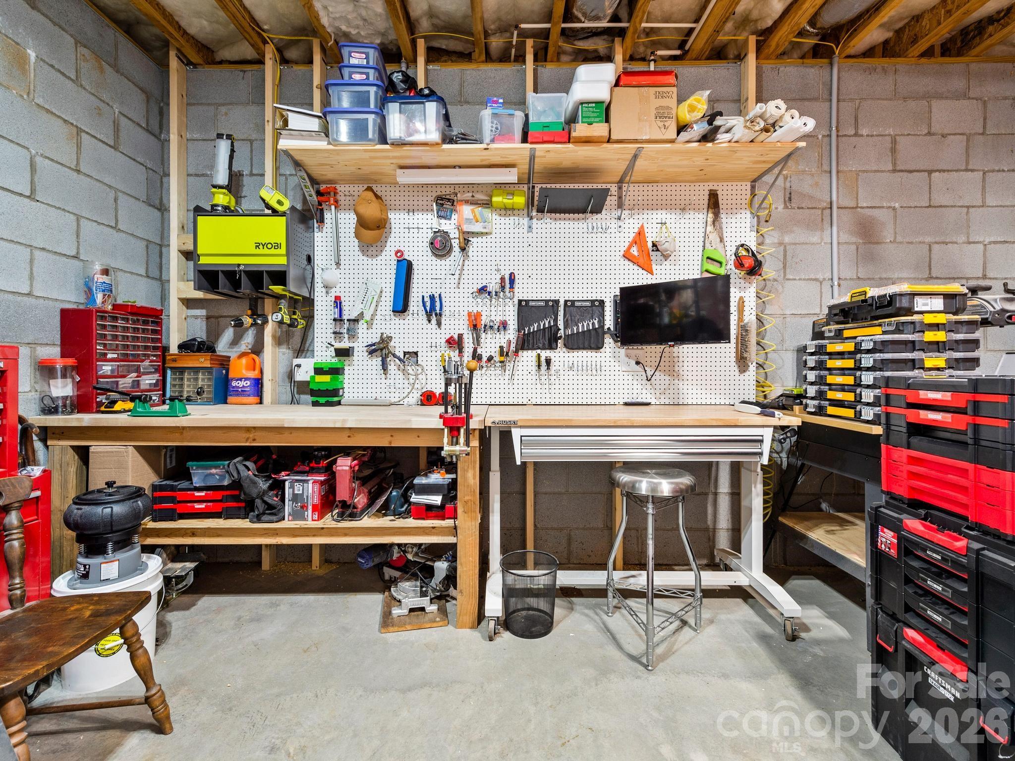 Lower Level Workshop - 156 Dogwood Drive, Weaverville