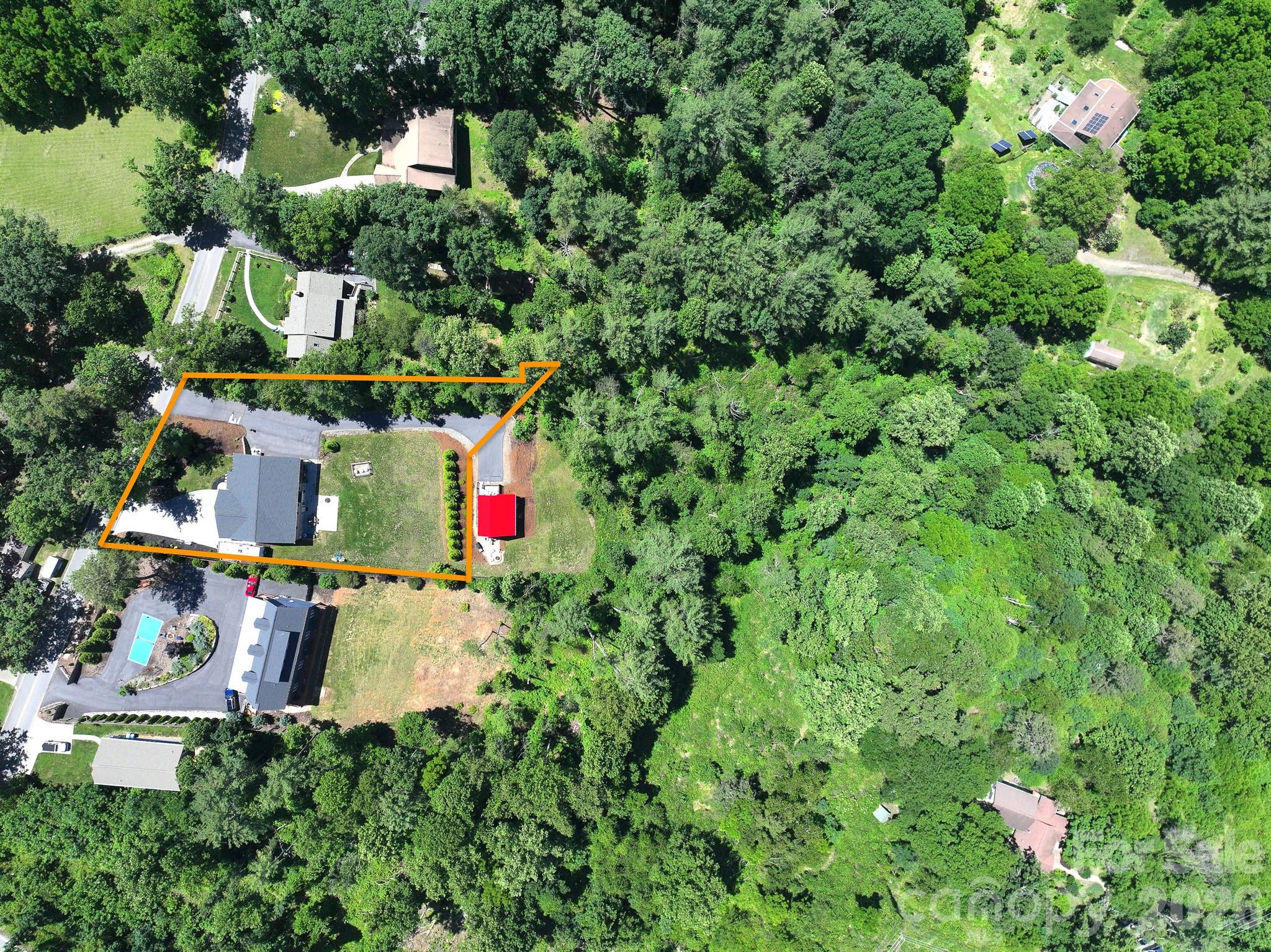 Approximate Lot lines for reference only - 156 Dogwood Drive, Weaverville