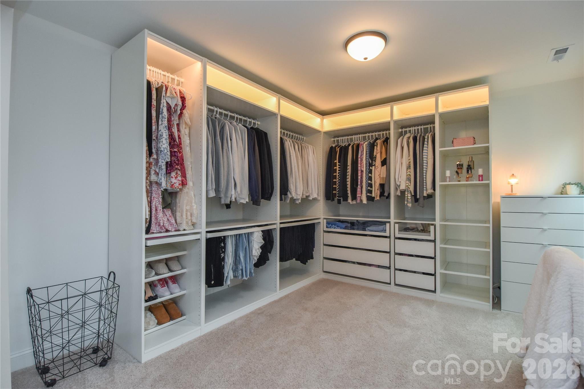 Custom Primary Closet - 128 Ballantree Road, Mooresville