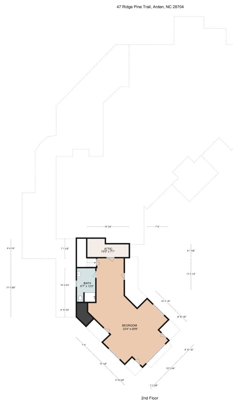 upper guest suite above garage - 47 Ridge Pine Trail, Arden