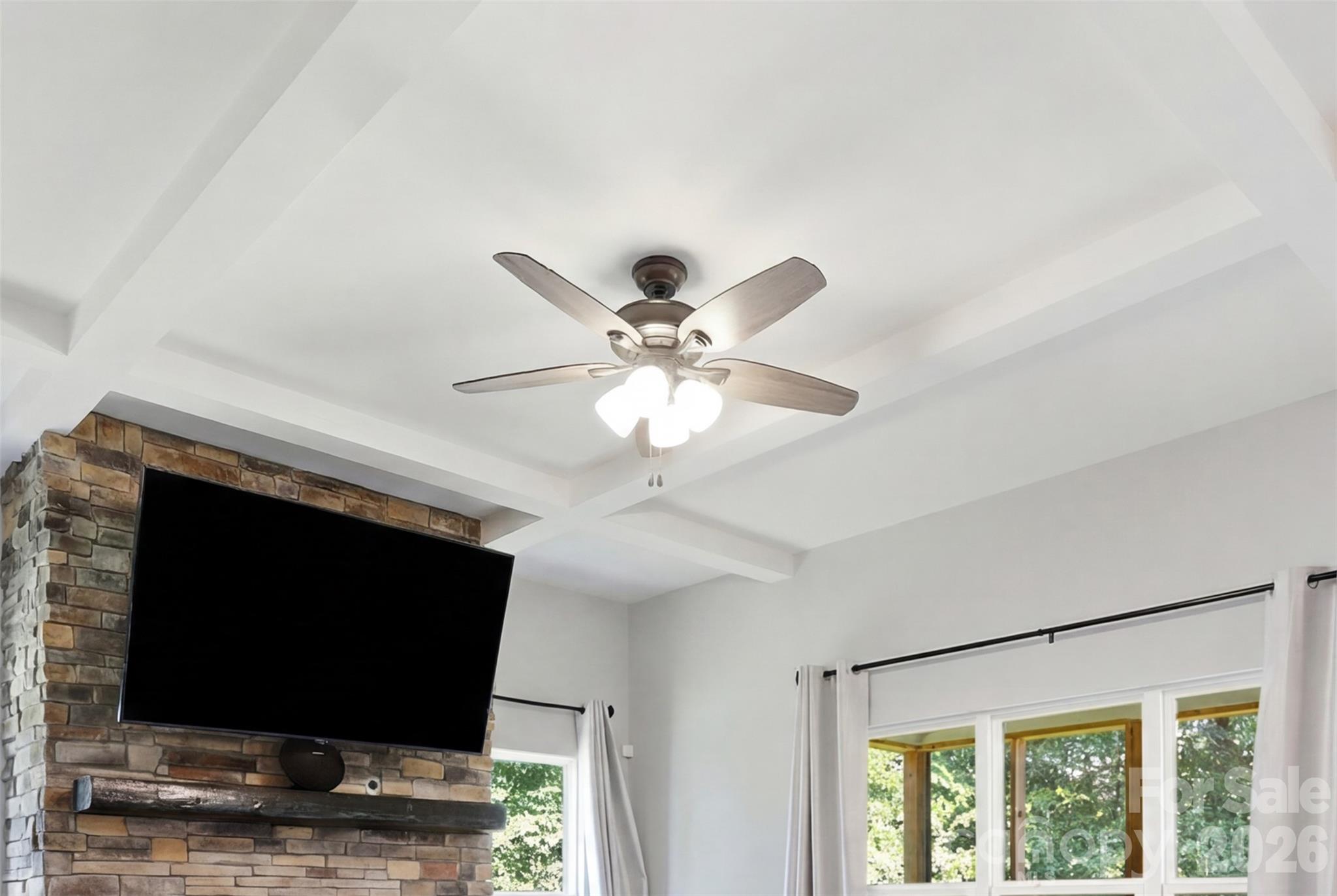 Gorgeous, coffered ceilings are one the cornerstones to the awesome character built into this home - 1298 Cole Avenue, Rock Hill