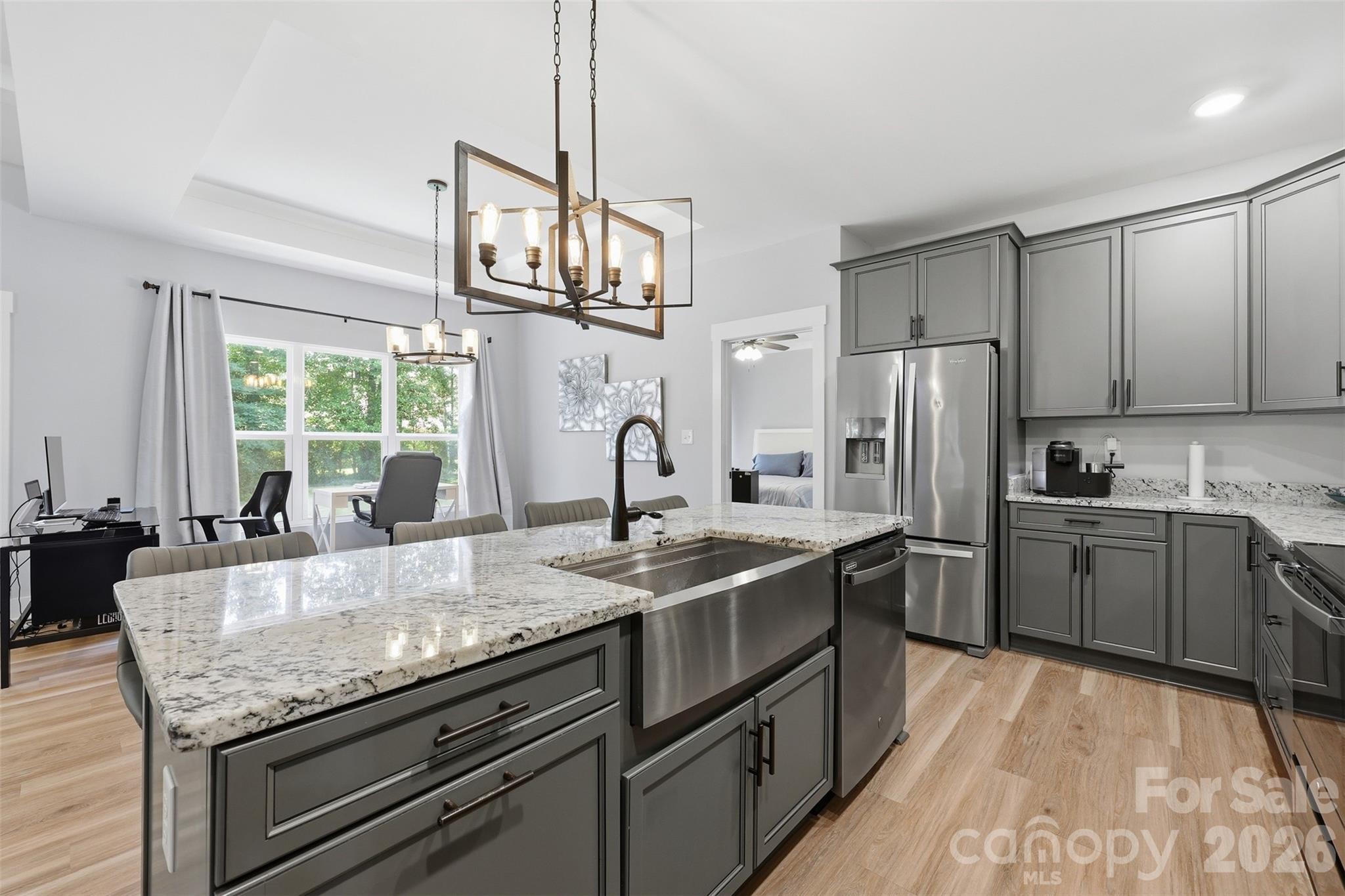 Farmhouse sink with broad counter space for food prep and entertaining - 1298 Cole Avenue, Rock Hill