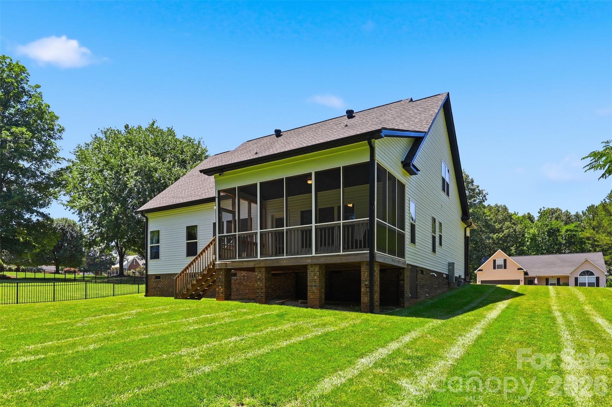 Yard offers much room for entertaining and covered porch makes relaxing in comfort, possible - 1298 Cole Avenue, Rock Hill
