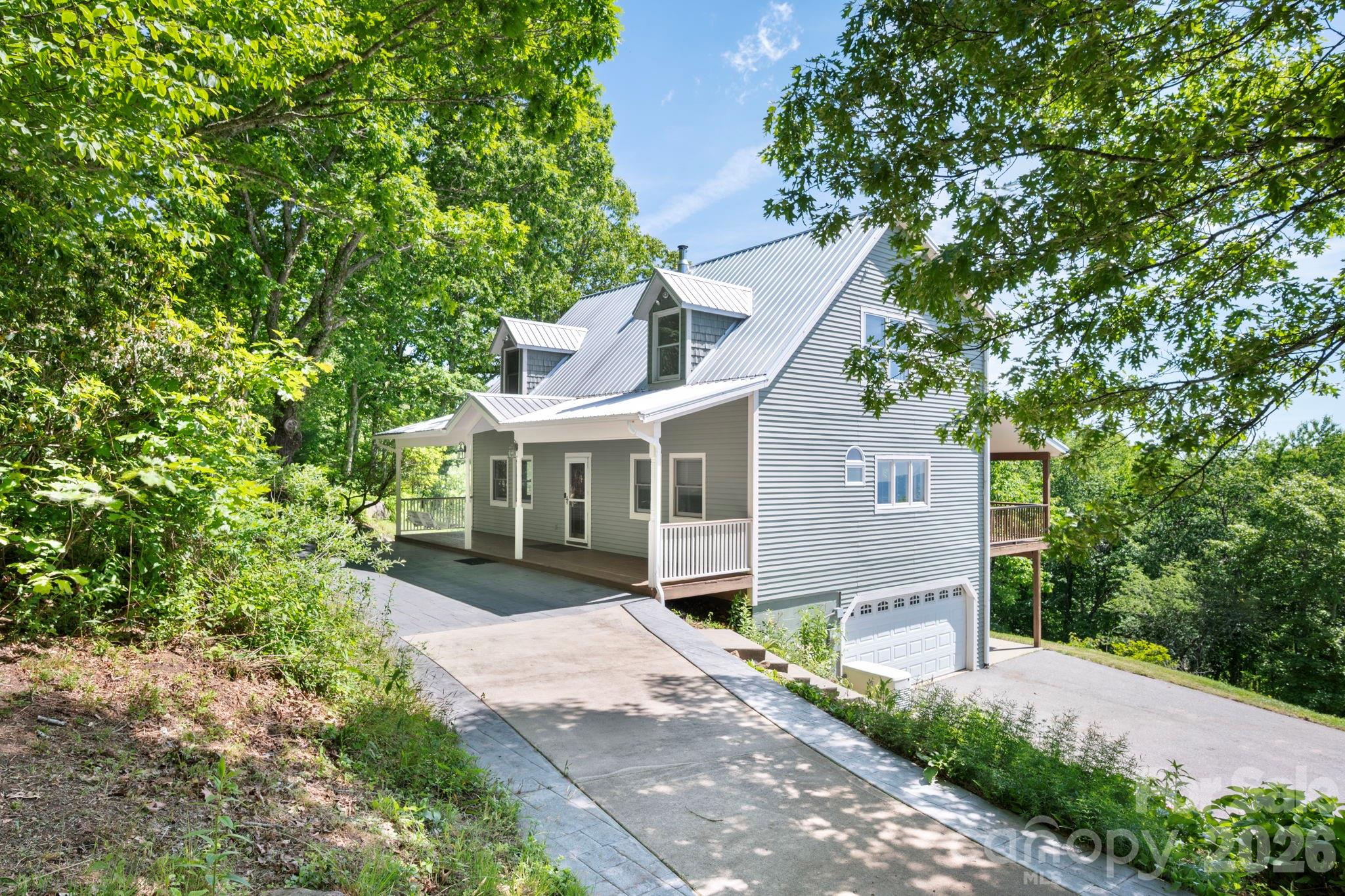 Circular Driveway with Covered Front Porch - 58 Randall Drive, Fairview