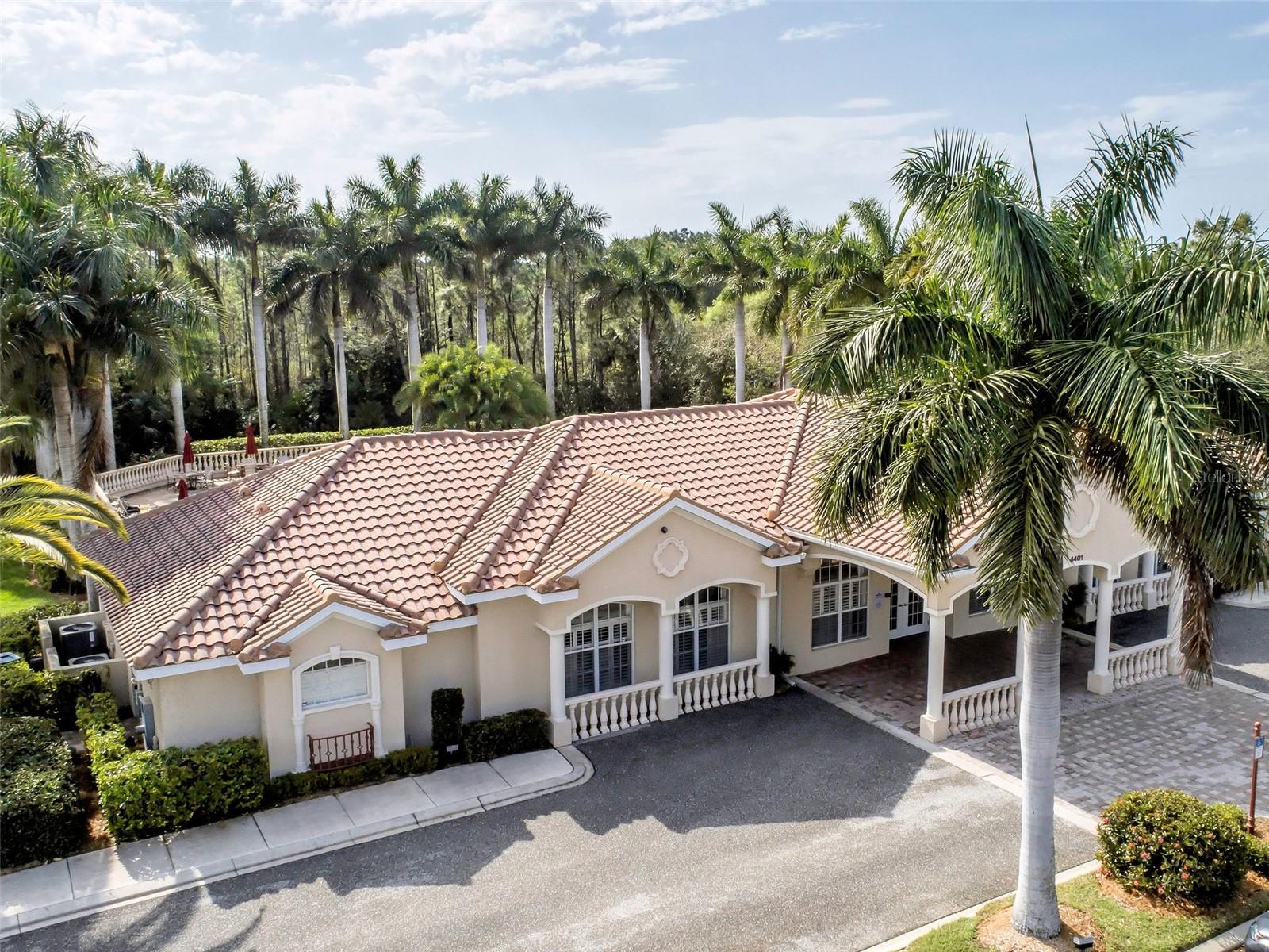 Aerial View of Clubhouse - 5017 BELLA TERRA DR, VENICE