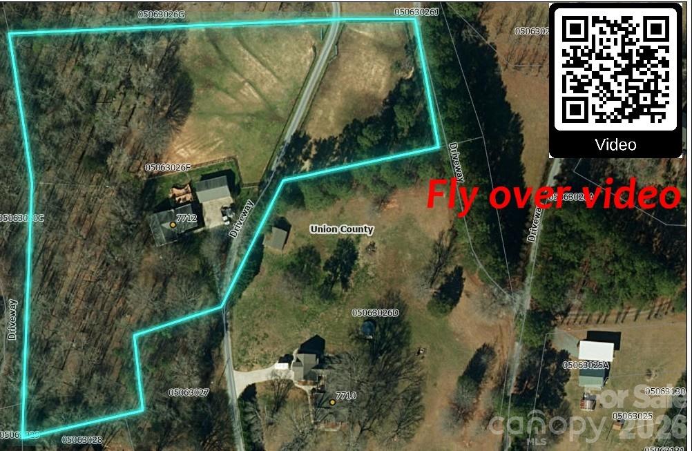 Take a fly over tour of property outside - 7712 Old Waxhaw Monroe Road, Waxhaw