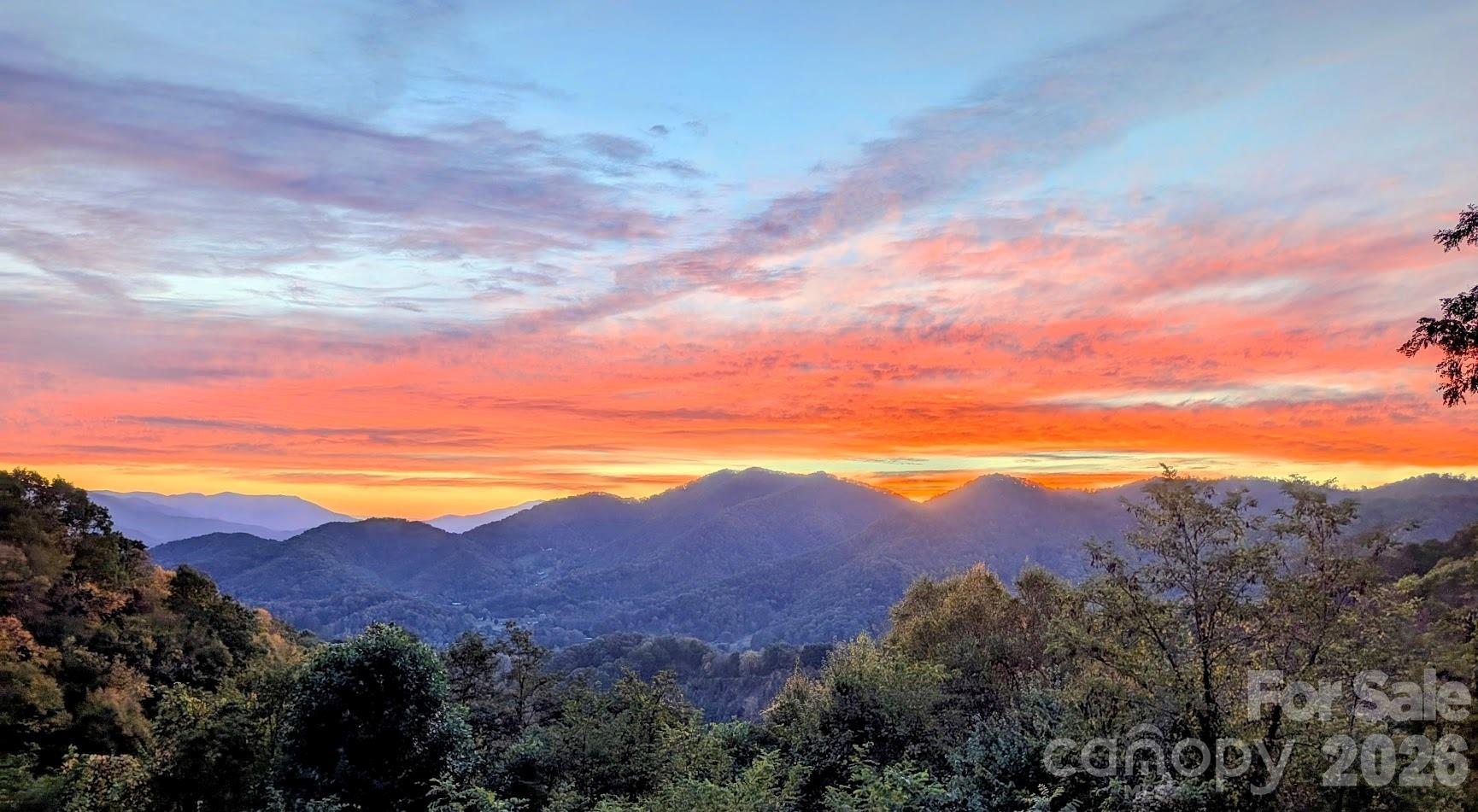 Sunset photo captured via phone by the owners! - 1877 Wilson Cove Road, Canton
