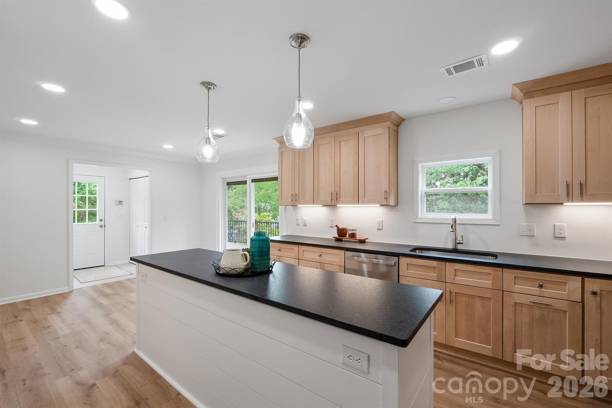 Beautiful natural wood cabinets - 7553 Katherine Drive, Denver