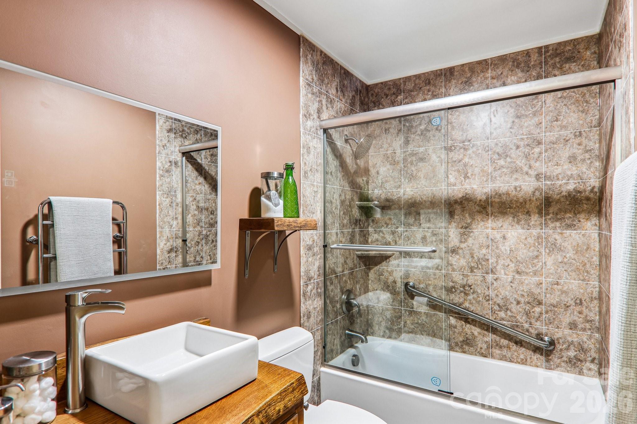 Hallway bathroom right before bedroom - 2291 Little River Road, Hendersonville