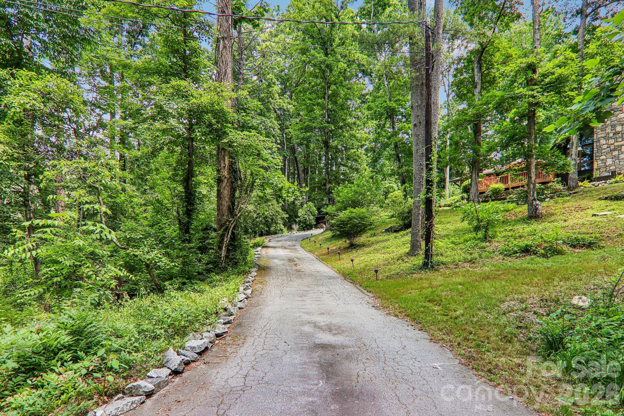 Driveway leading up to home - 2291 Little River Road, Hendersonville