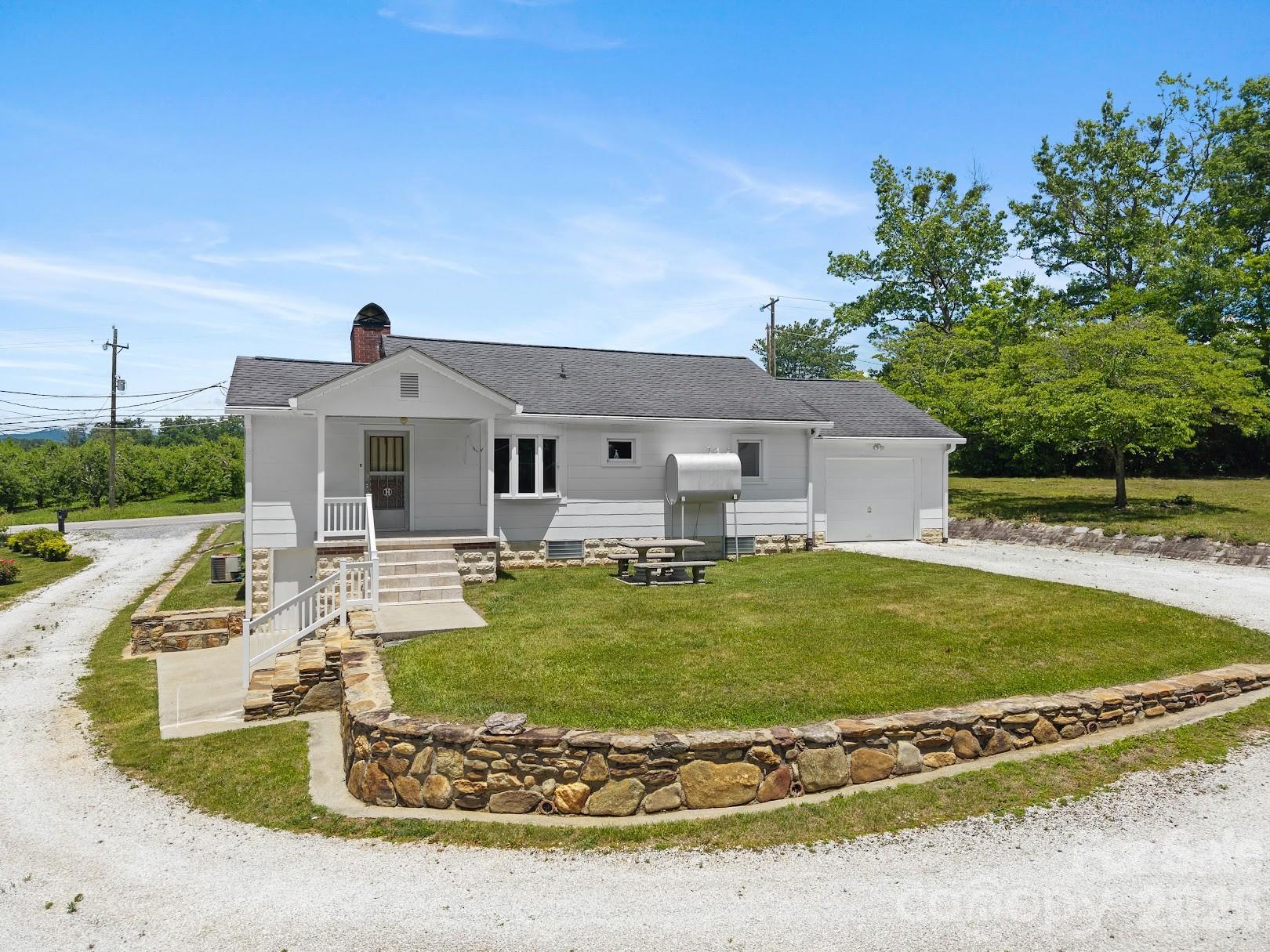 Rear View - 1230 Dana Road, Hendersonville