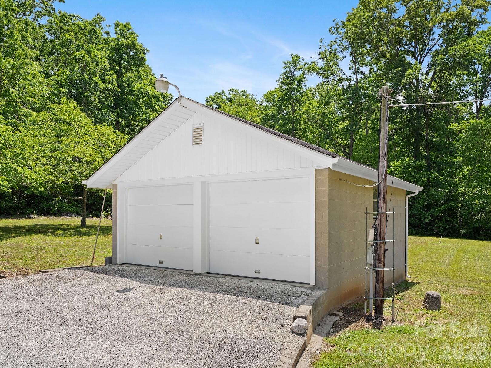 Detached two car garage - 1230 Dana Road, Hendersonville