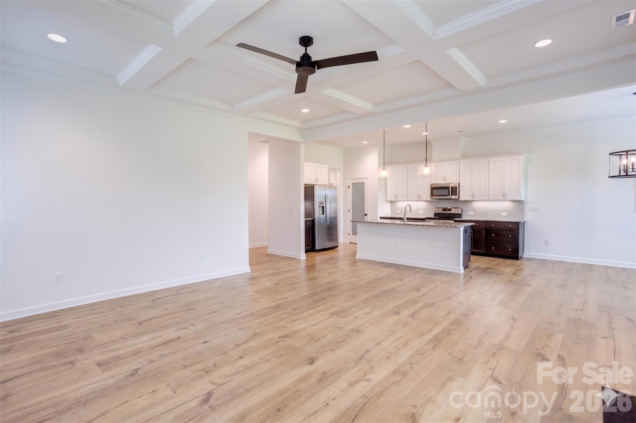 Open kitchen overlooking living room - 471 Lucky Drive NW, Concord