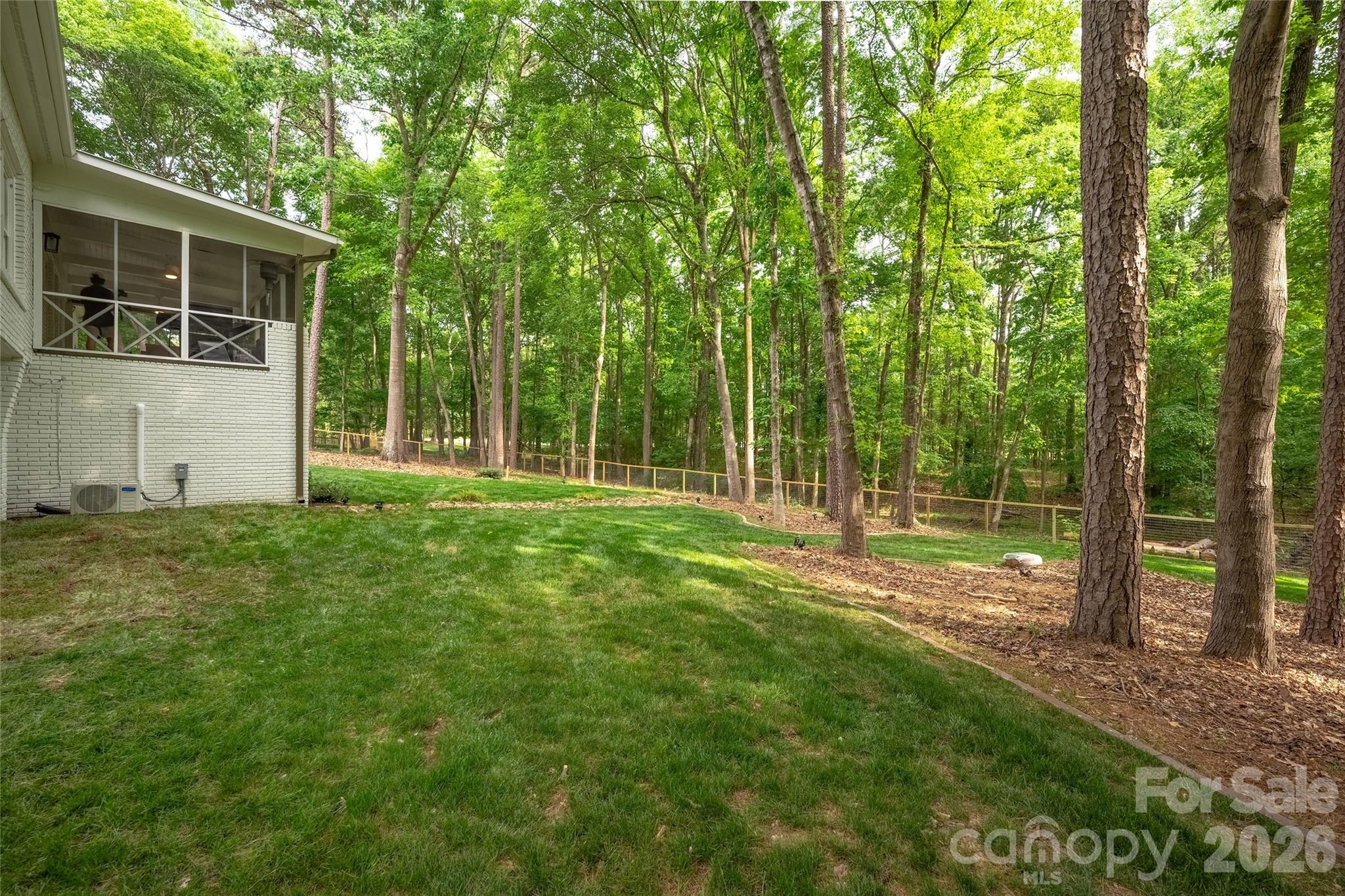 Fully fenced in backyard - 1800 Chestnut Lane, Matthews