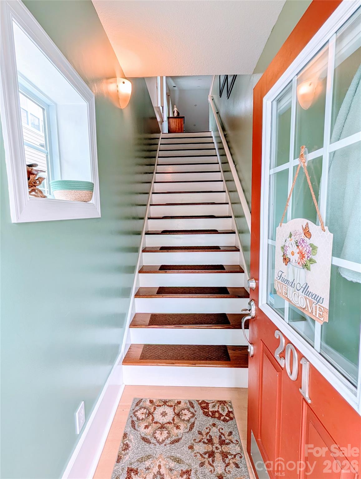 Cheerful entry to upper floor - 65 Foxden Drive, Fletcher