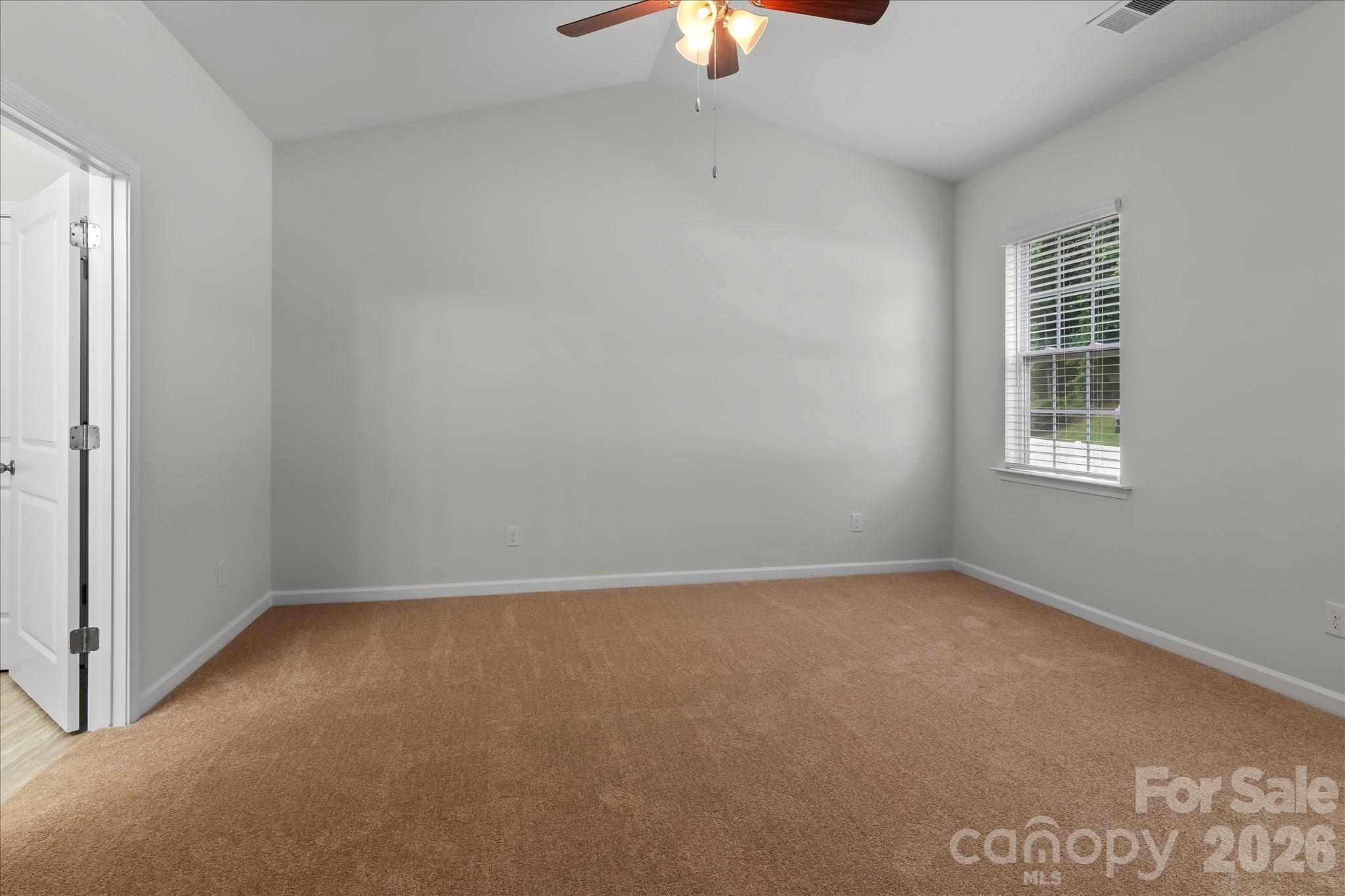 Primary bedroom with new carpet - 188 Cherry Birch Street, Mooresville