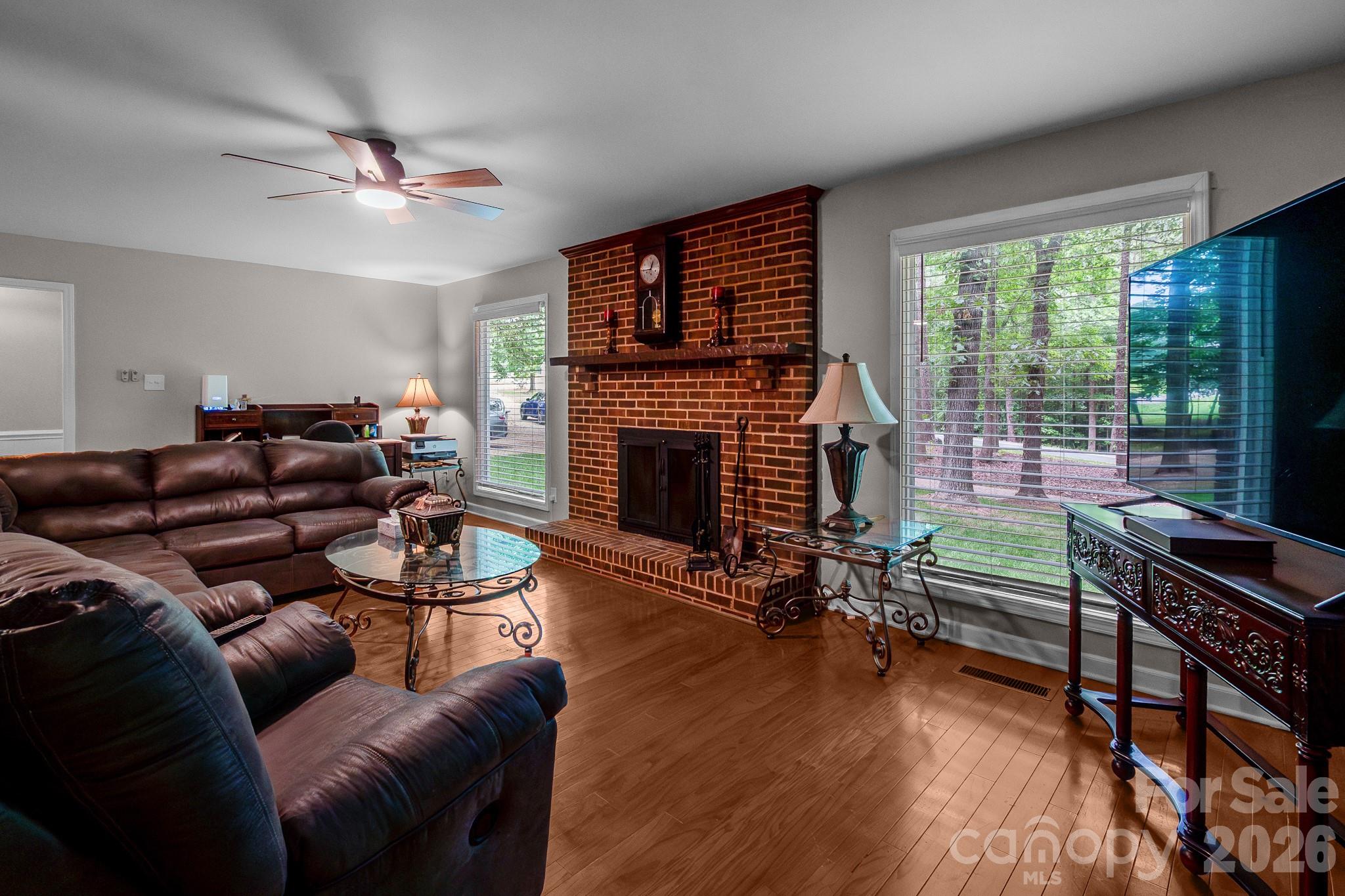 Wood Burning fireplace - 9205 Richardson King Road, Waxhaw