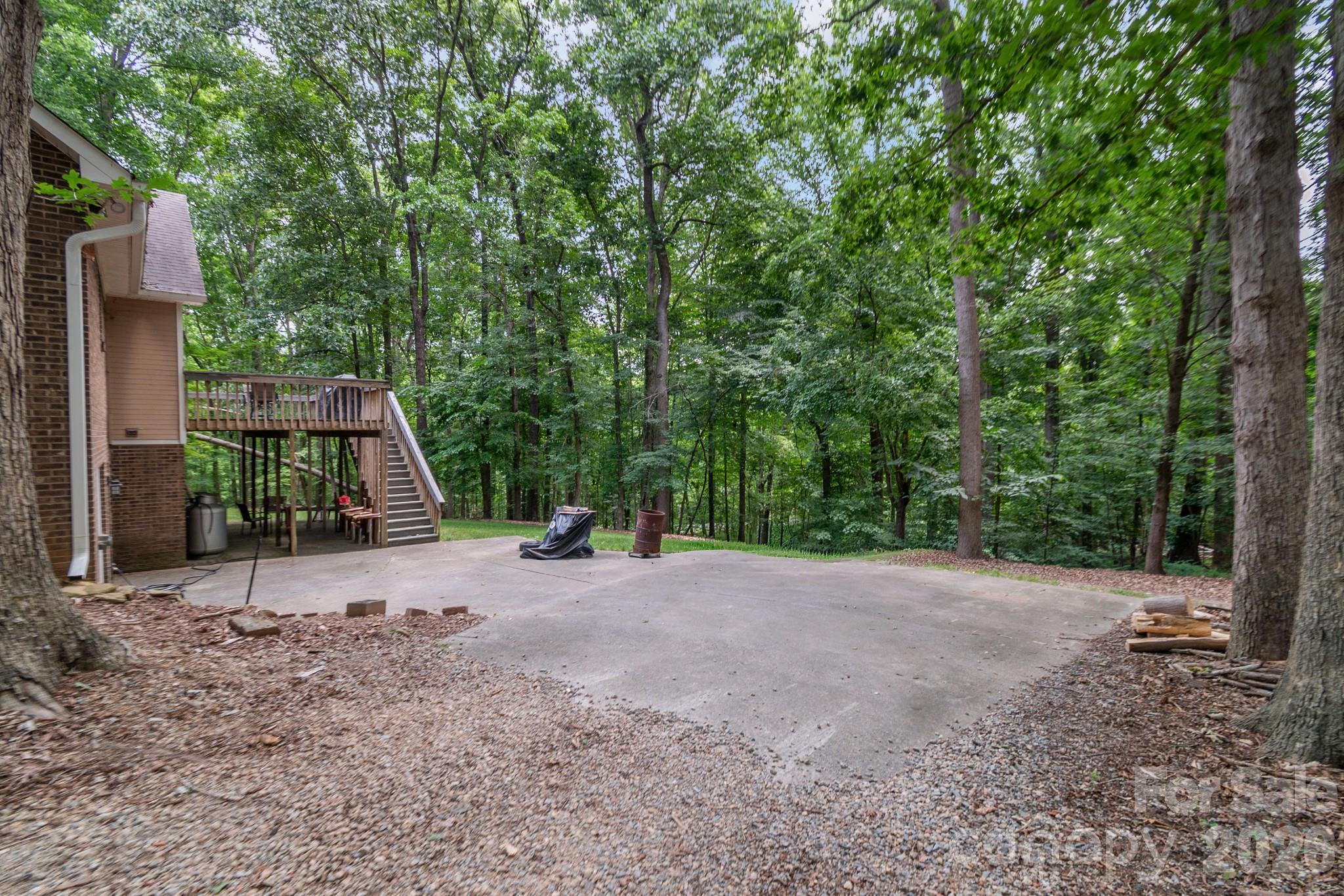 Side back yard - 9205 Richardson King Road, Waxhaw