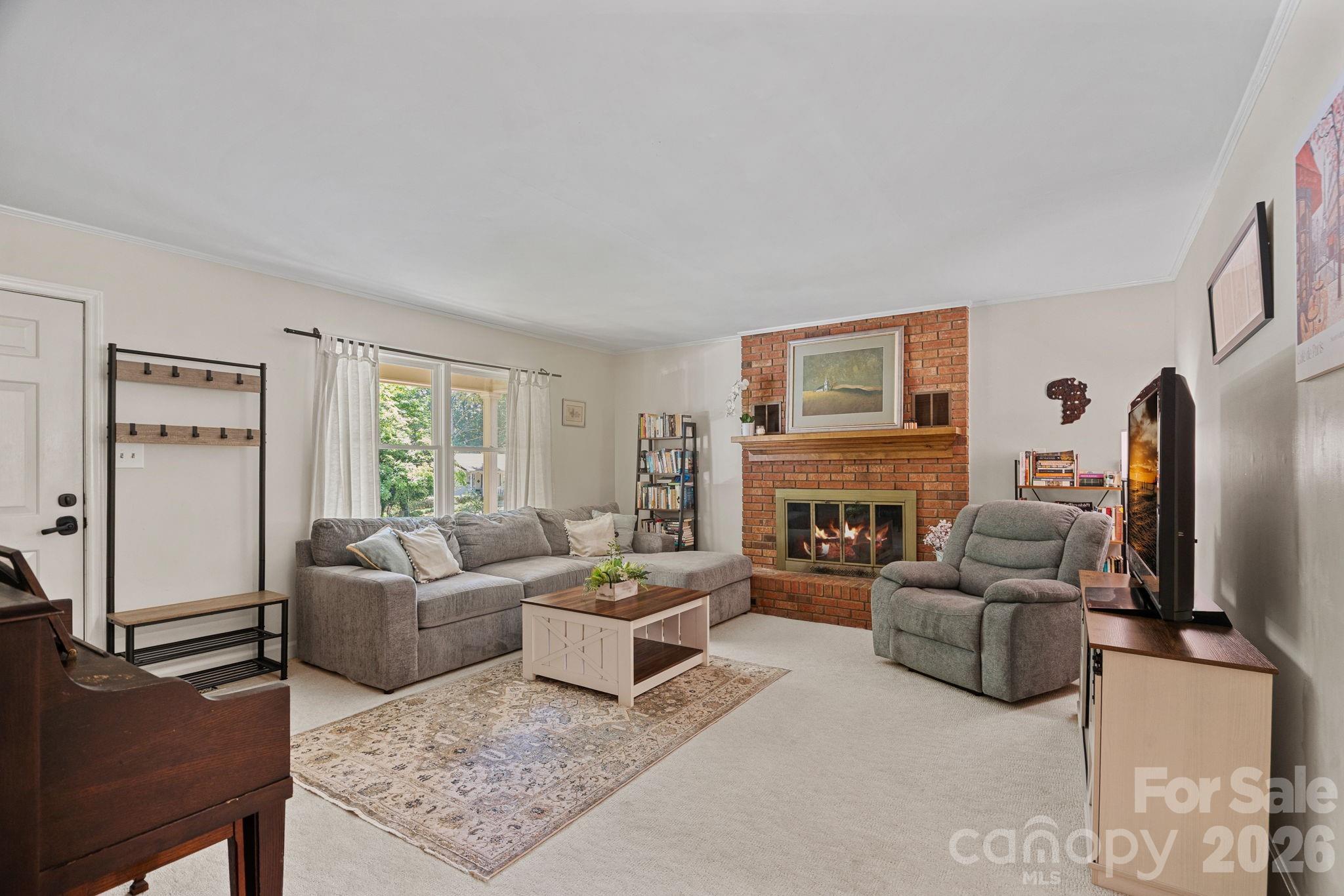 Family Room with fireplace - 2099 Rock Springs Circle, Denver