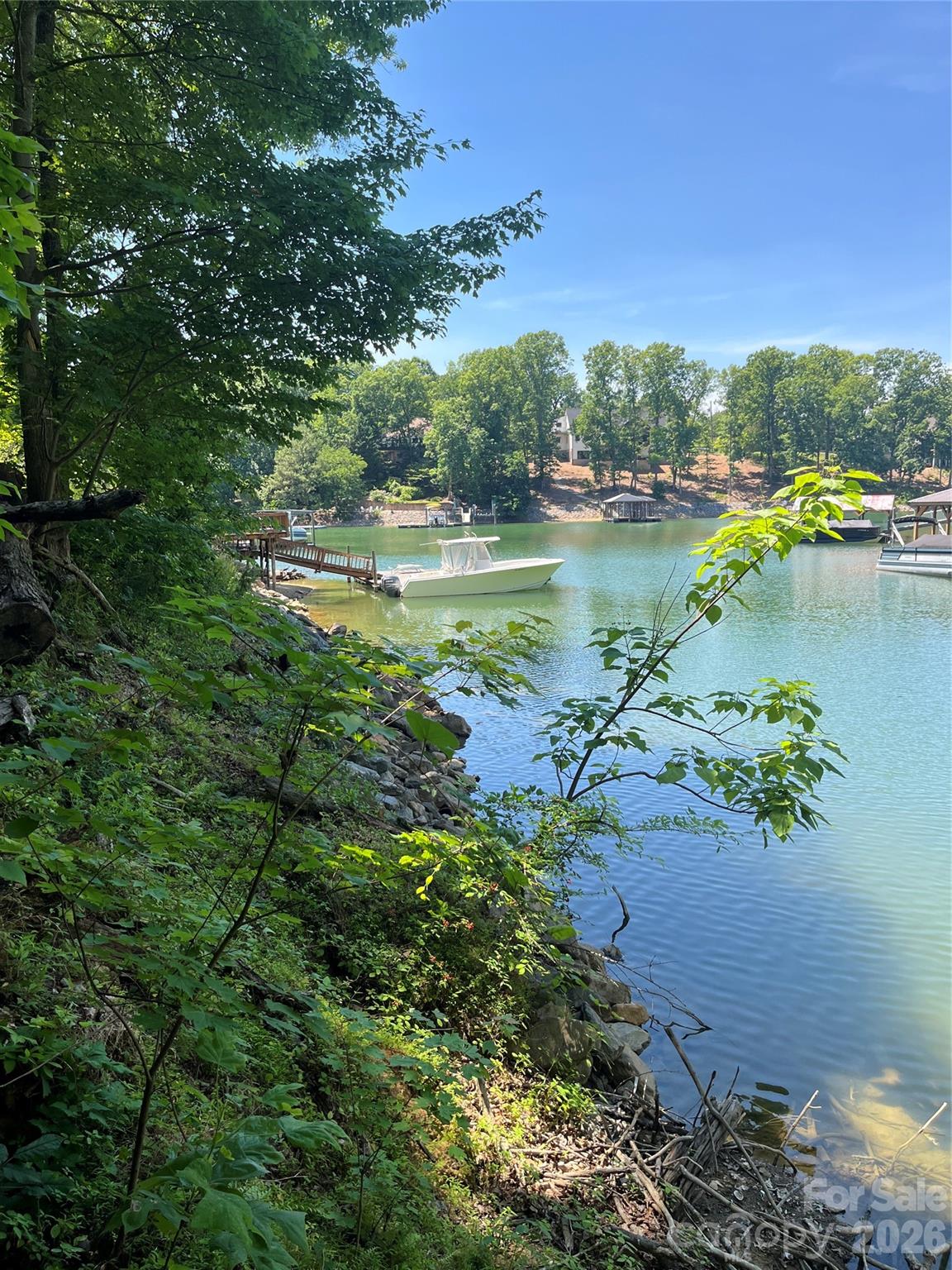 Lake view from the shoreline - 120 Sawyer Lane, Mooresville