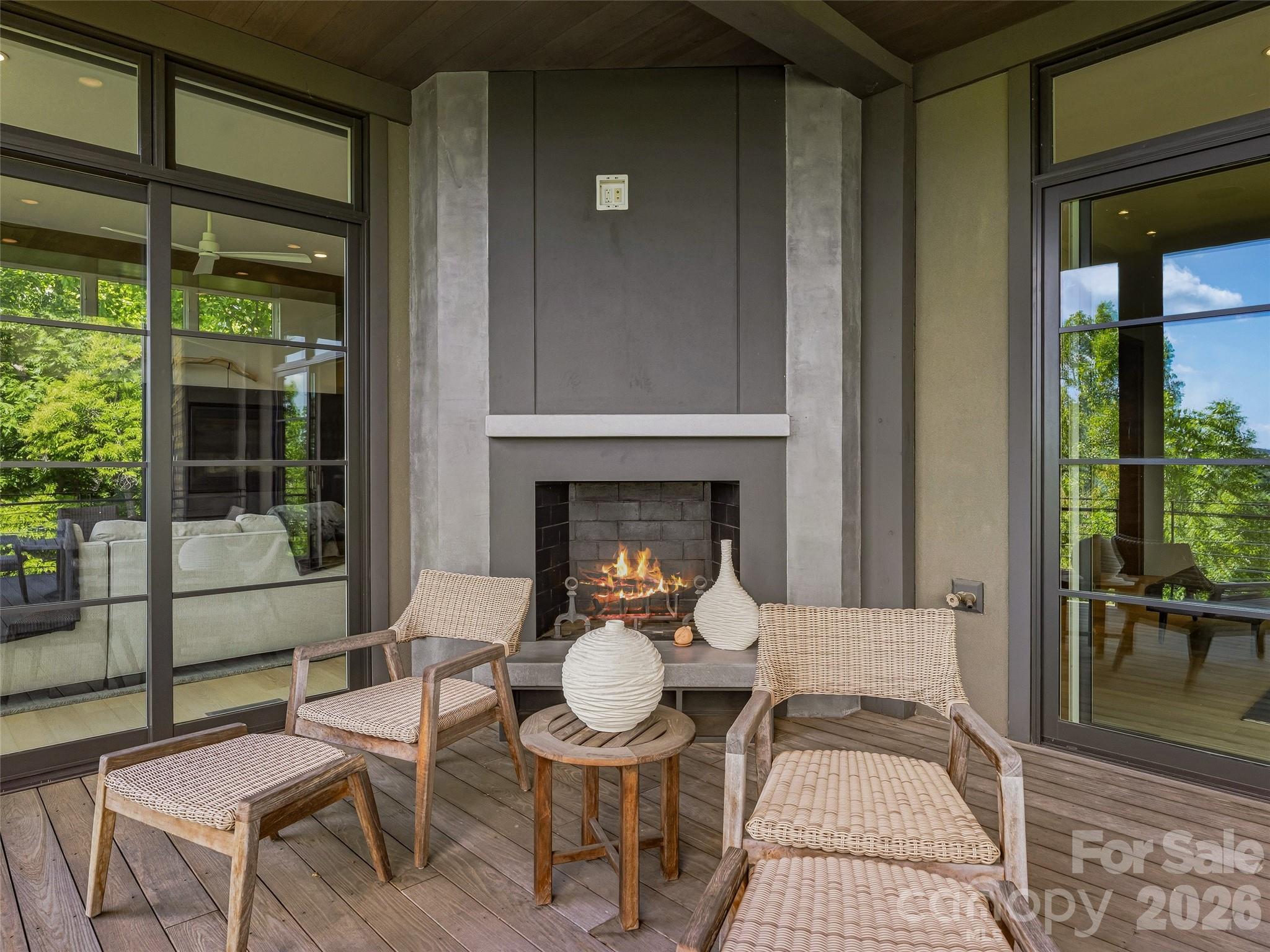 Outdoor living seamlessly connected to the interior gathering spaces - 1121 Timberbluff Way, Arden