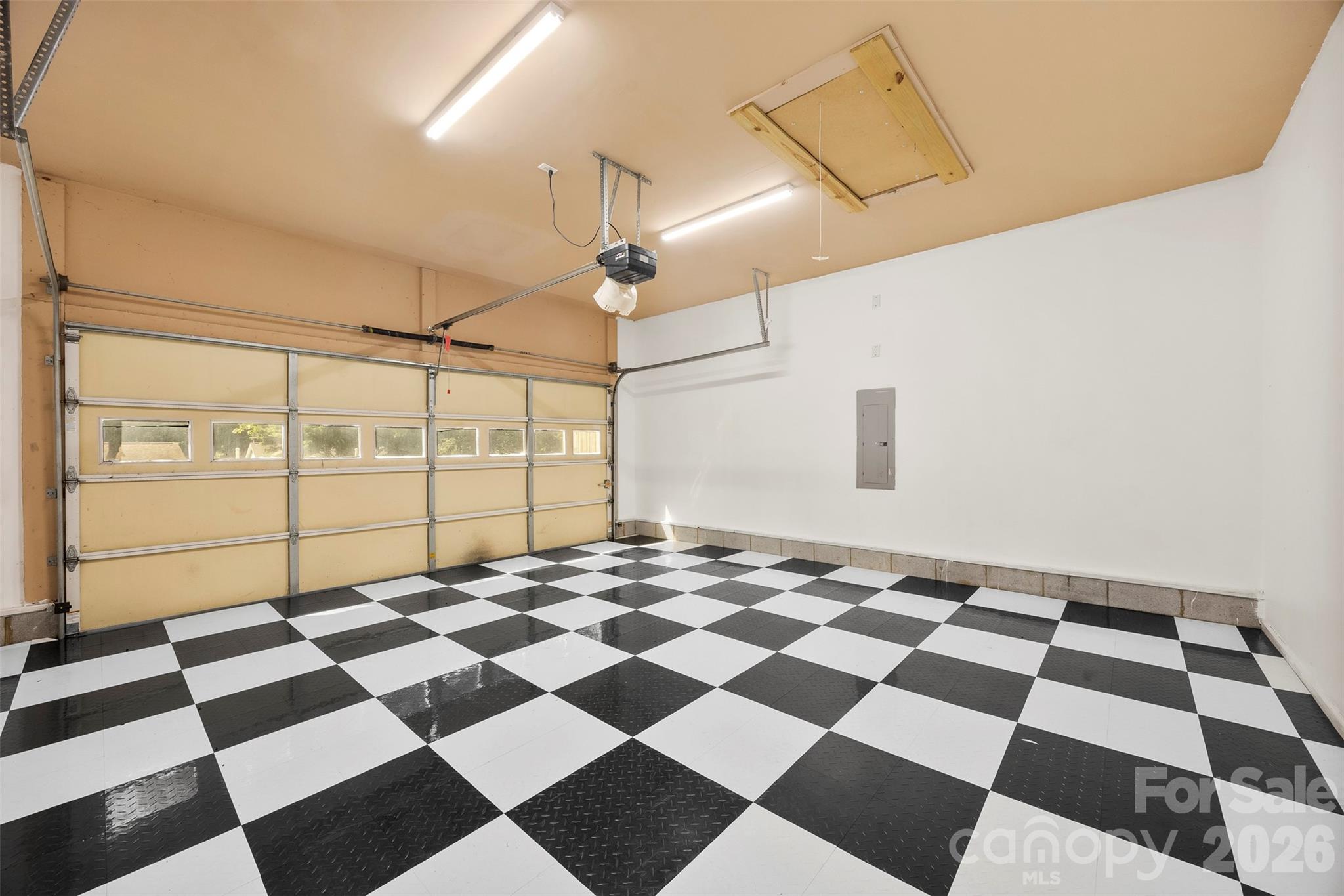 New garage flooring - 8011 Maxwelton Drive, Huntersville