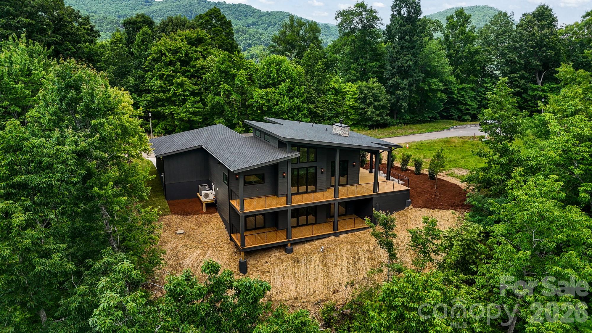 Rear of home 2. - 60 King Horn Ridge, Waynesville