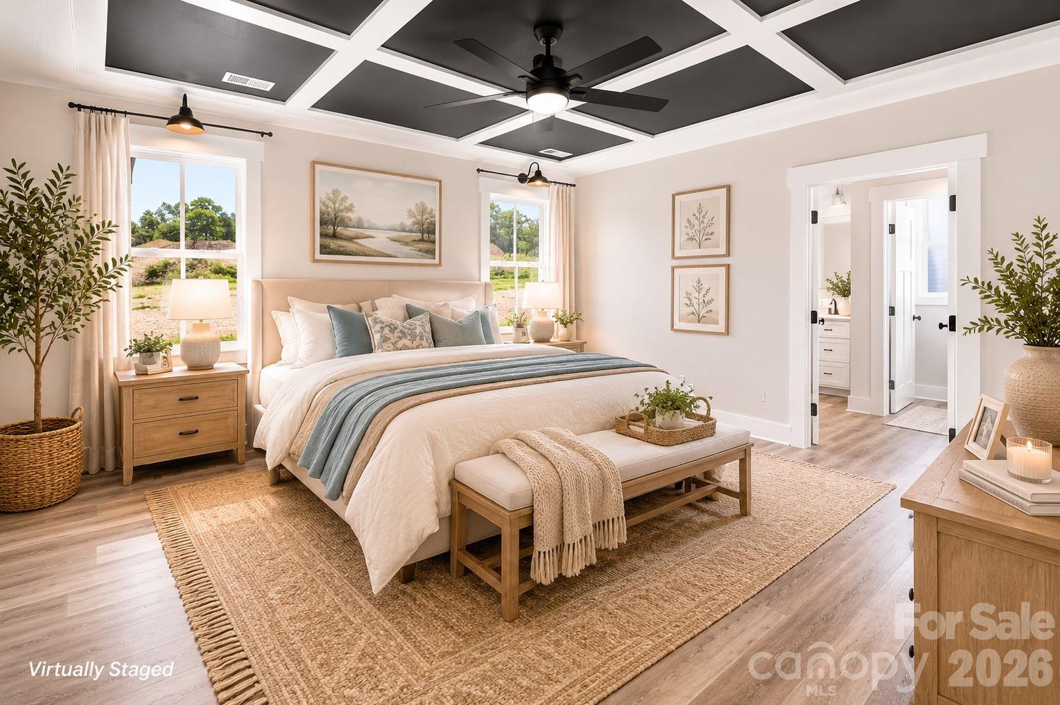 Virtually Staged - Primary Bedroom - 1010 Speight Road, Albemarle