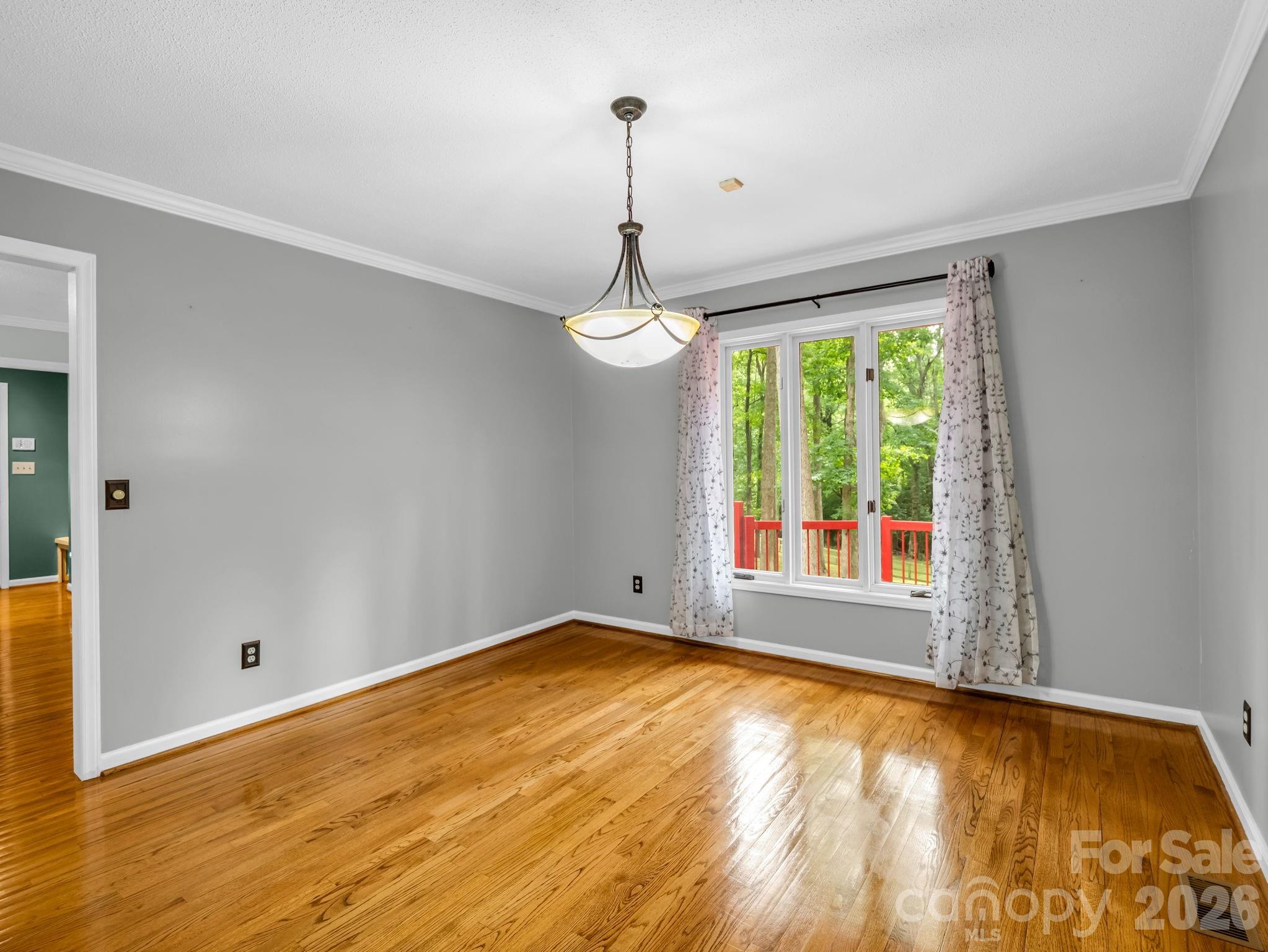 Beautiful wood floors in dining room - 1810 Arbor Way Drive, Shelby
