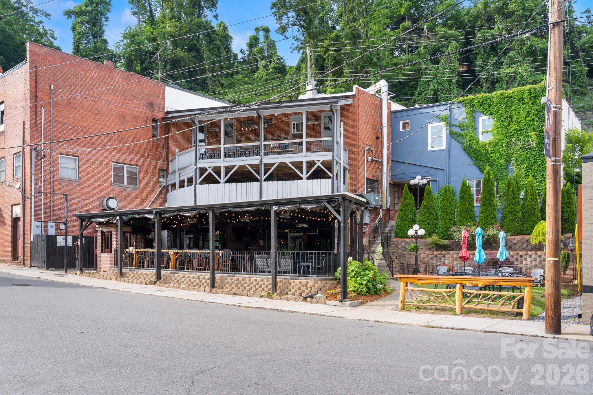Bottom level street view - 69 Locust Street, Spruce Pine