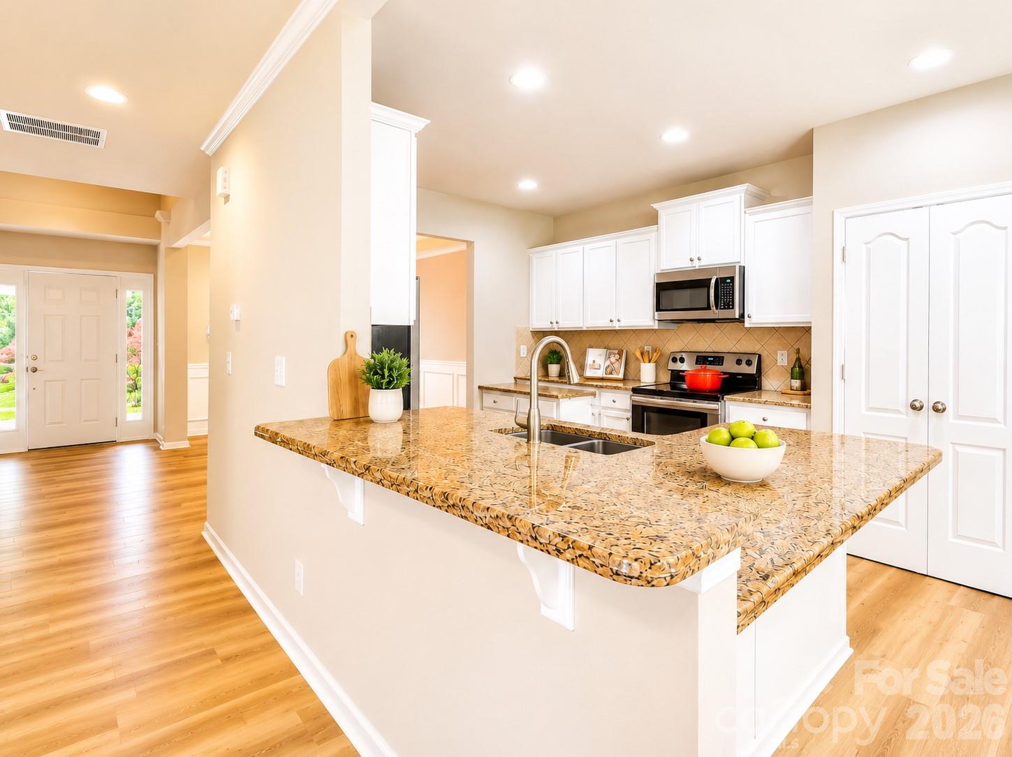 Kitchen bark and island - 4857 Annelise Drive, Harrisburg