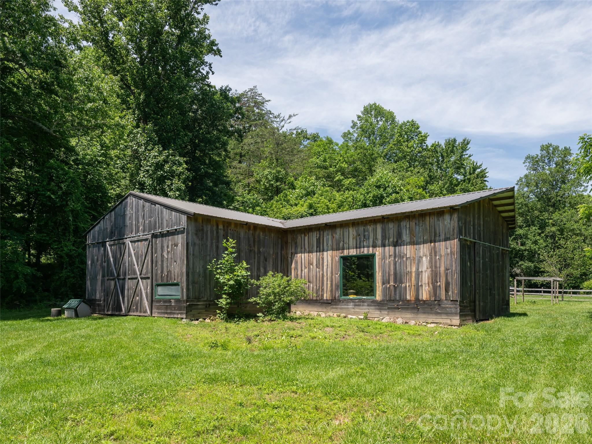 Larger of the 2 barns on the property - 508 Avery Creek Road, Arden