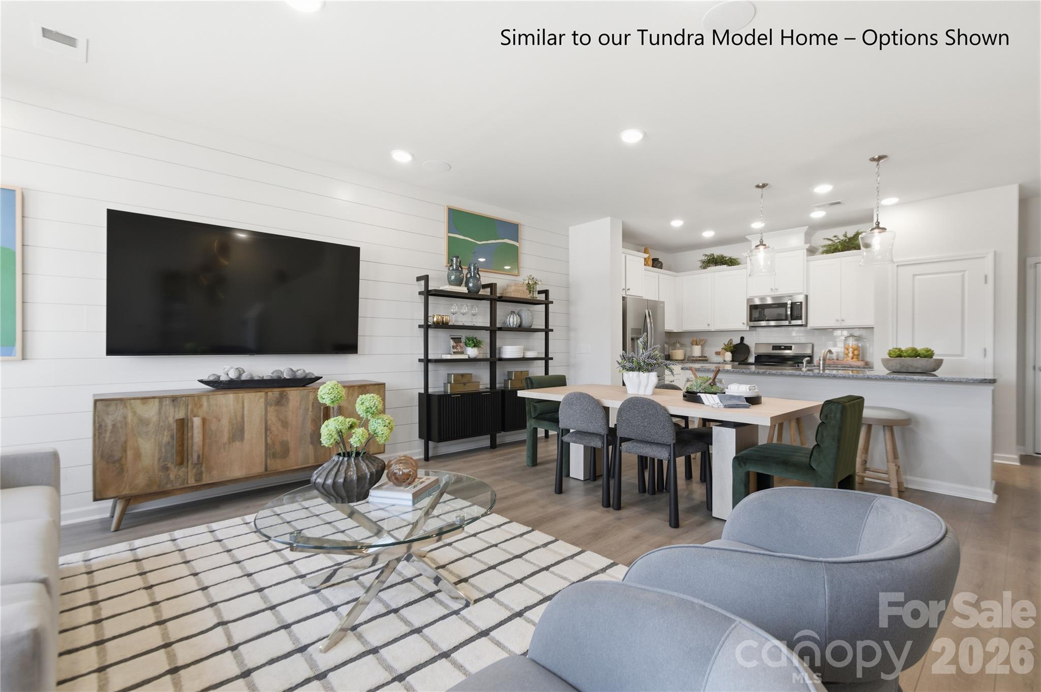 Open Floor Concept with Living Room, Dining Area and Kitchen Flowing Seamlessly, Perfect for Entertaining - 6063 White Aster Lane, Charlotte