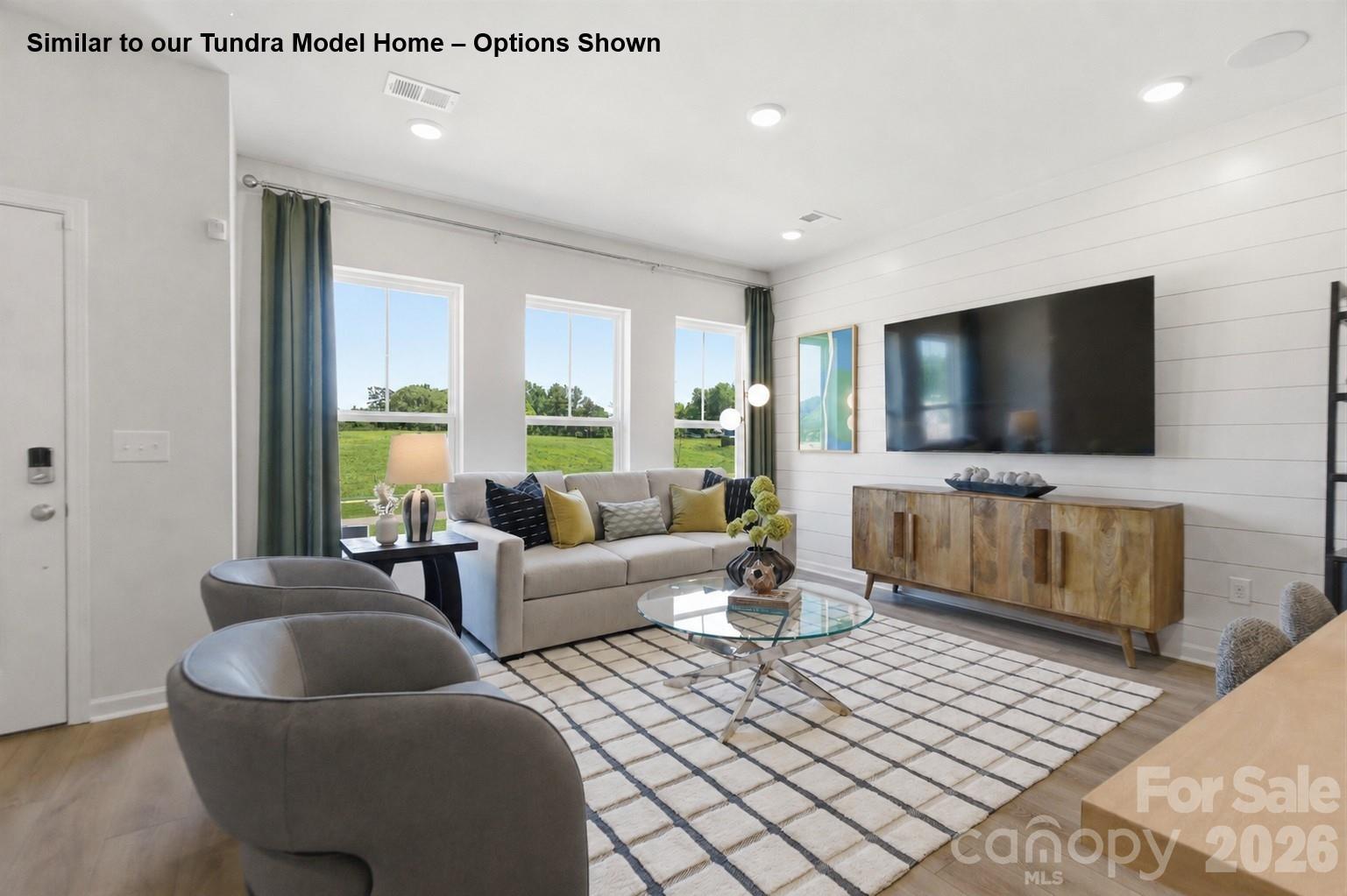 Living Room with an Abundance of Natural Light - 6063 White Aster Lane, Charlotte