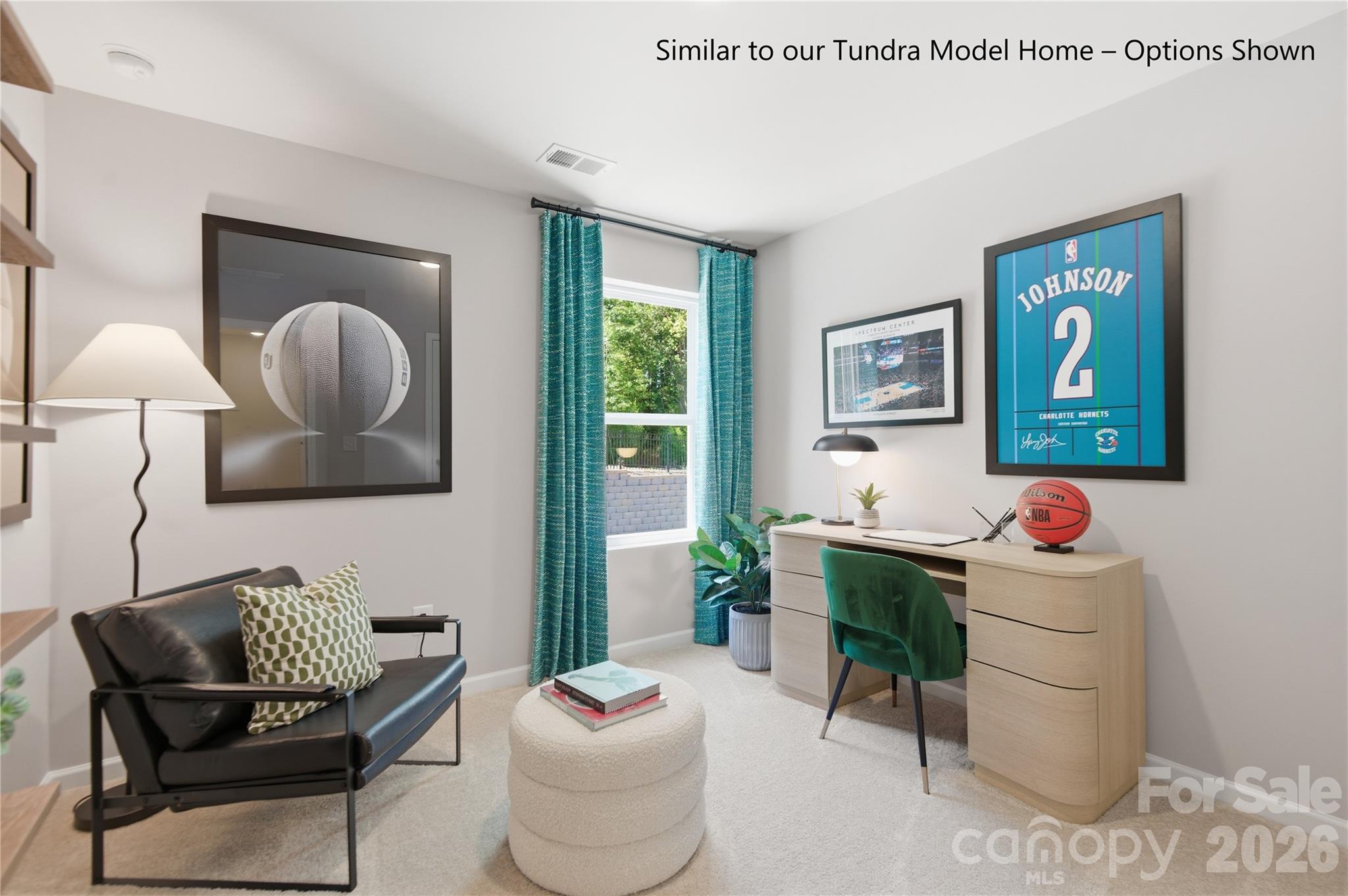 Secondary Bedroom that can be used as a Flex area or Office - 6063 White Aster Lane, Charlotte